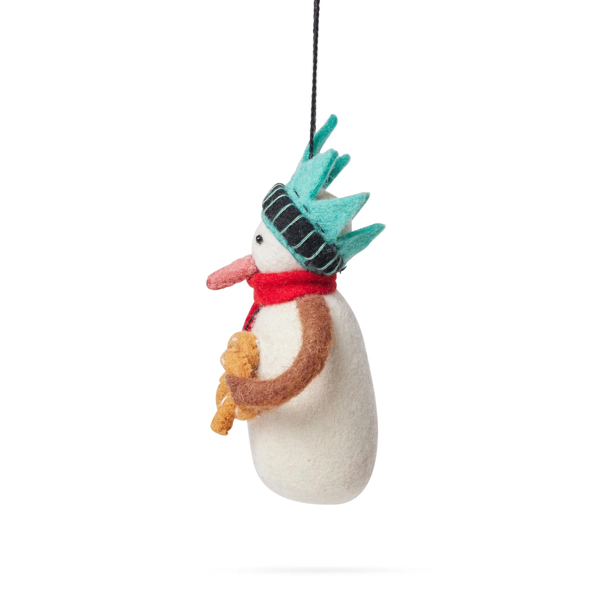 NYC Felt Ornament - Snowman Liberty - Image 3
