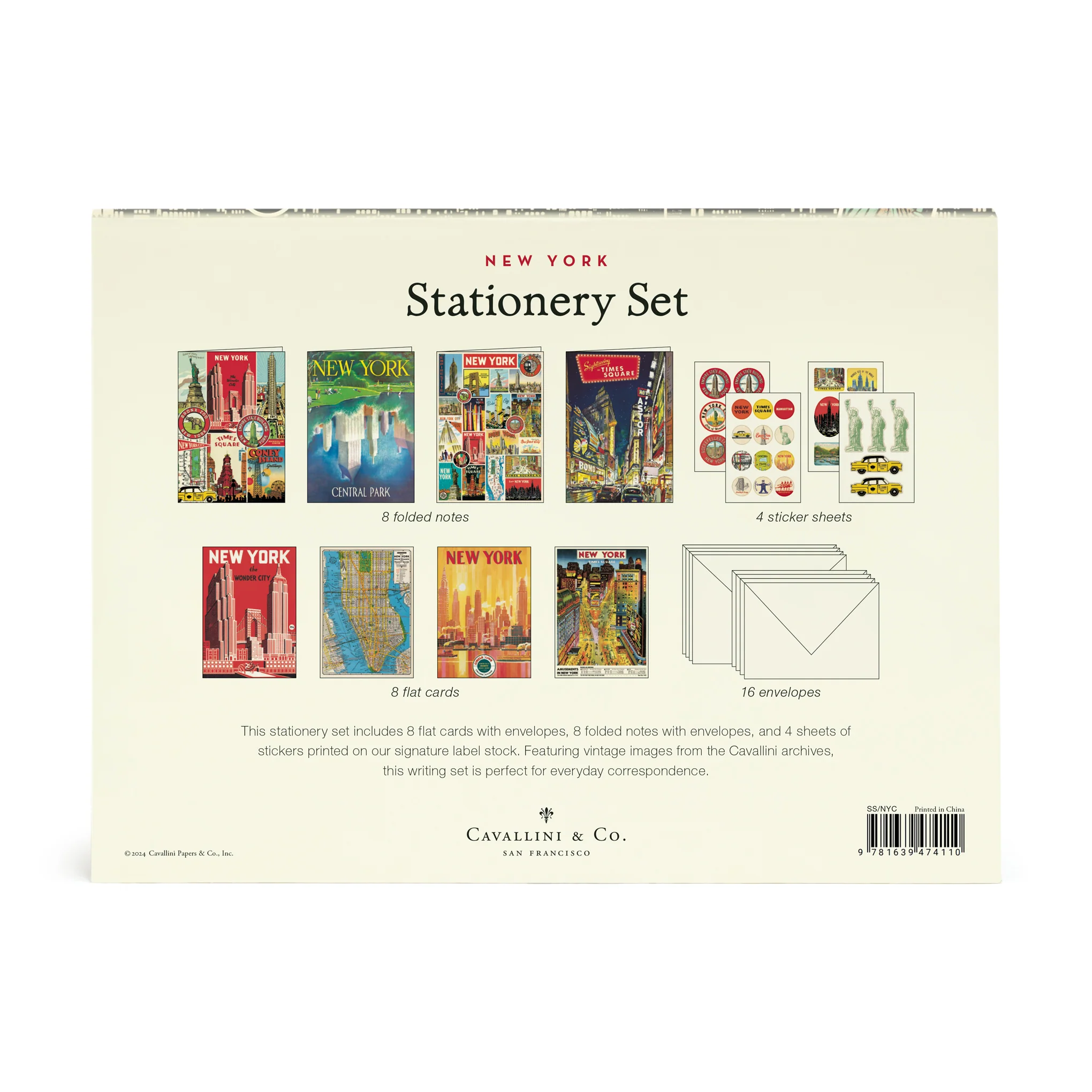 NYC Vintage Attractions Notecards - Set of 8 - Image 4