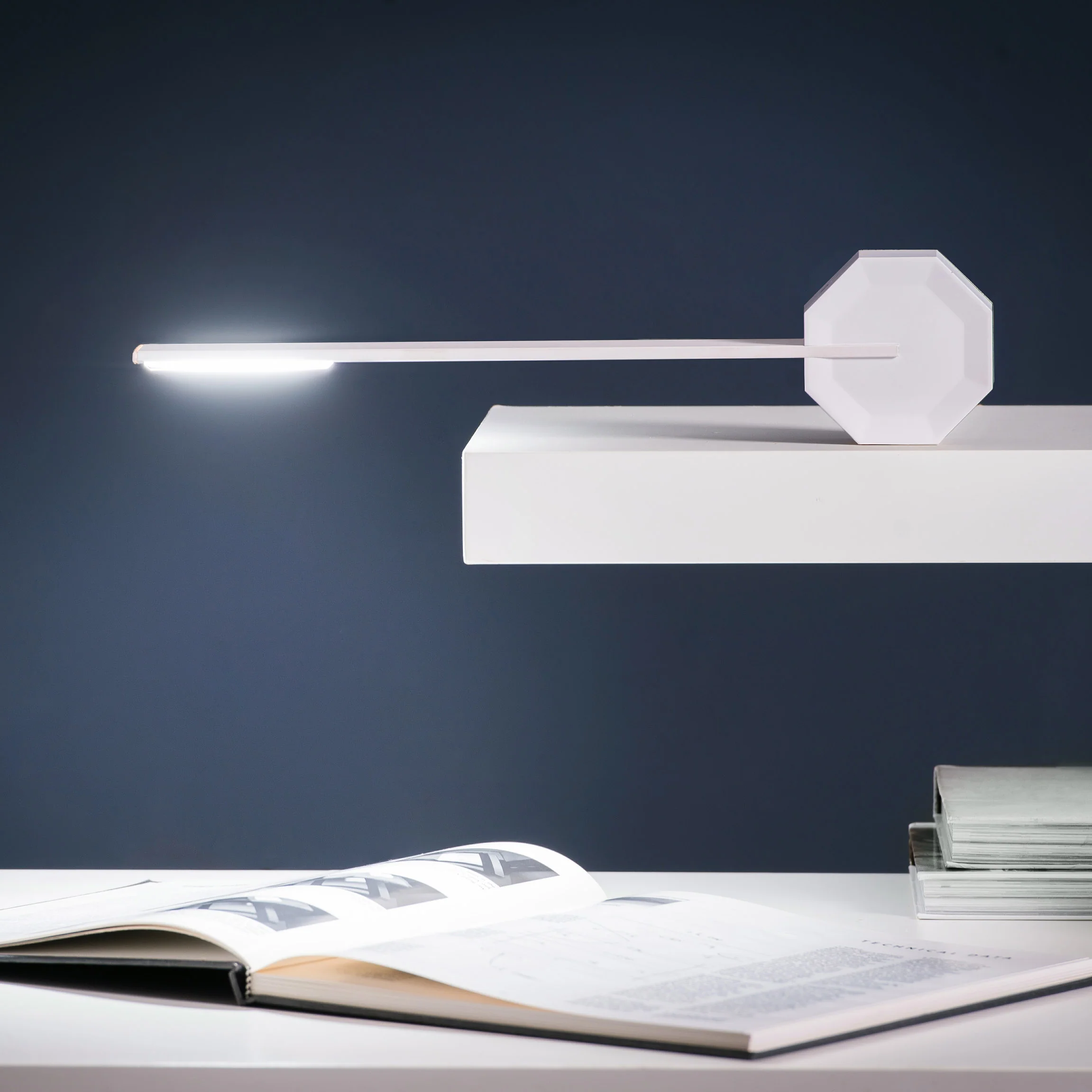 Octagon Portable Desk Light - Walnut - Image 15