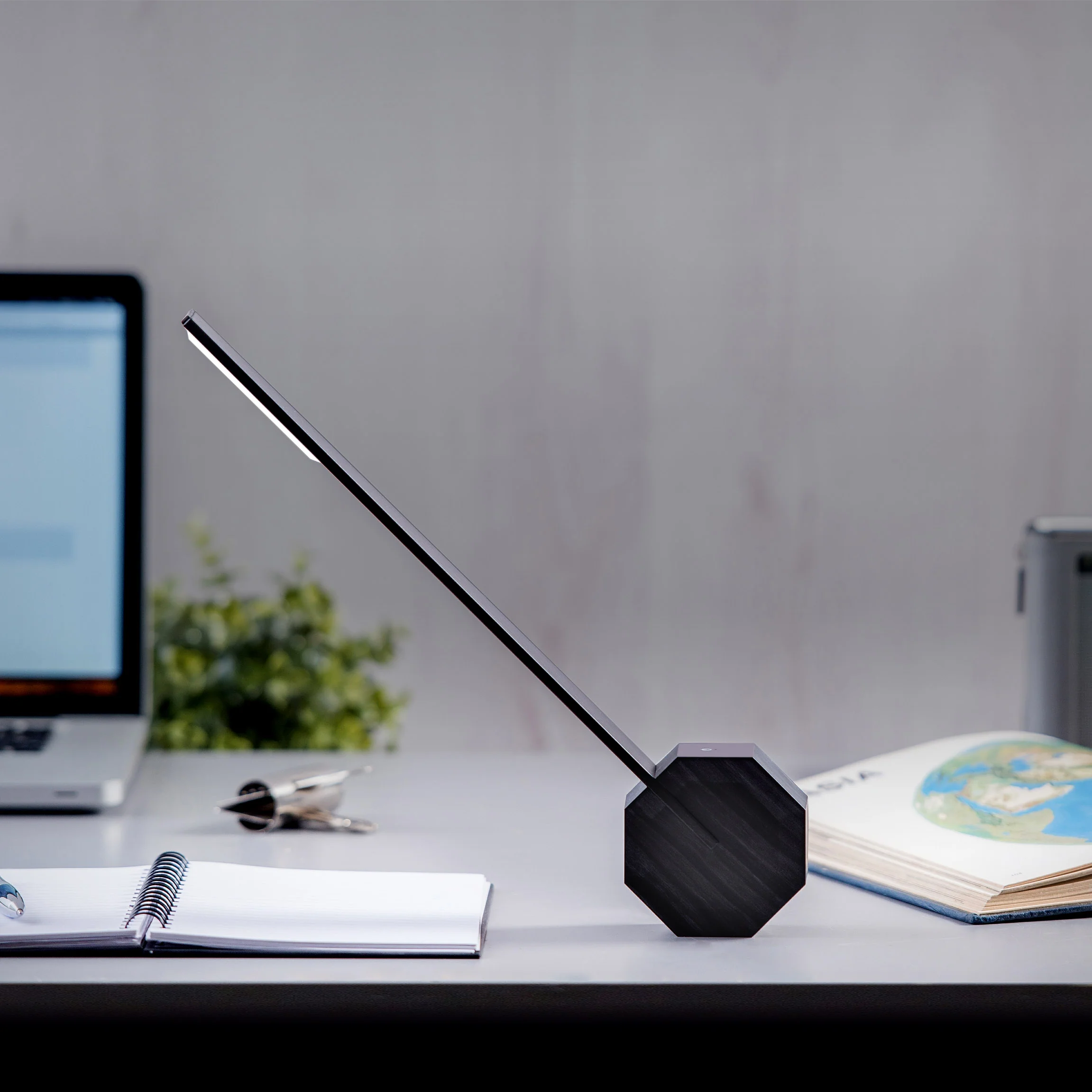 Octagon Portable Desk Light - Walnut - Image 8