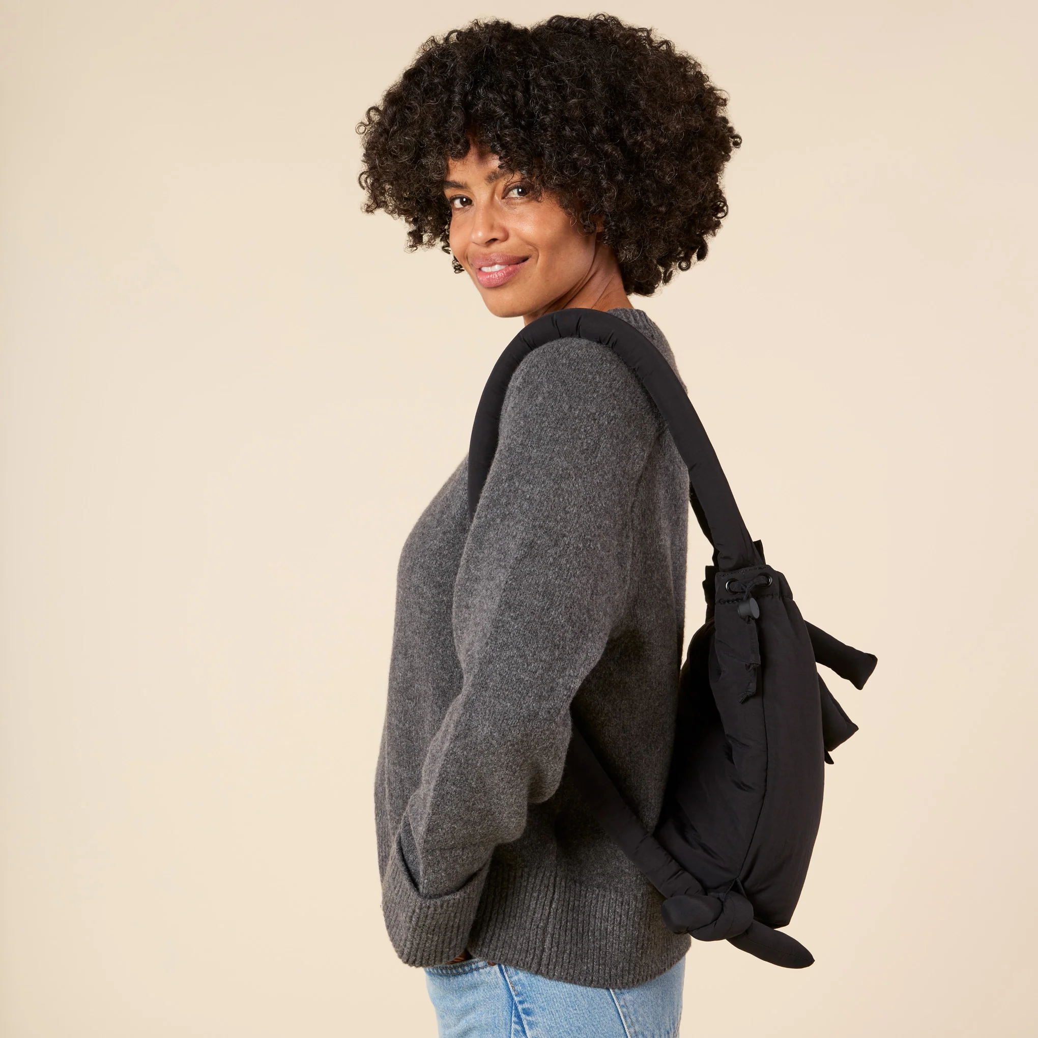 Ölend Ona Soft Convertible Bag - Black - Image 7