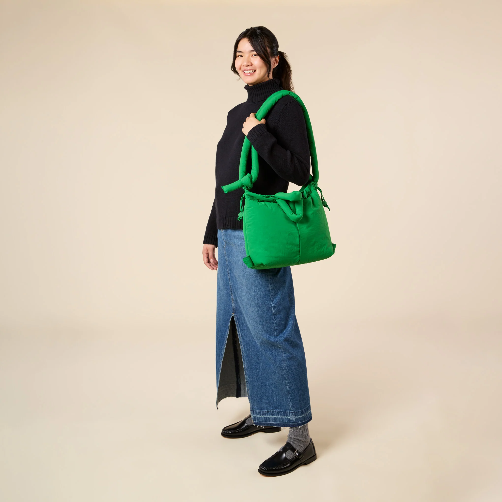 Ölend Ona Soft Convertible Bag - Green - Image 7