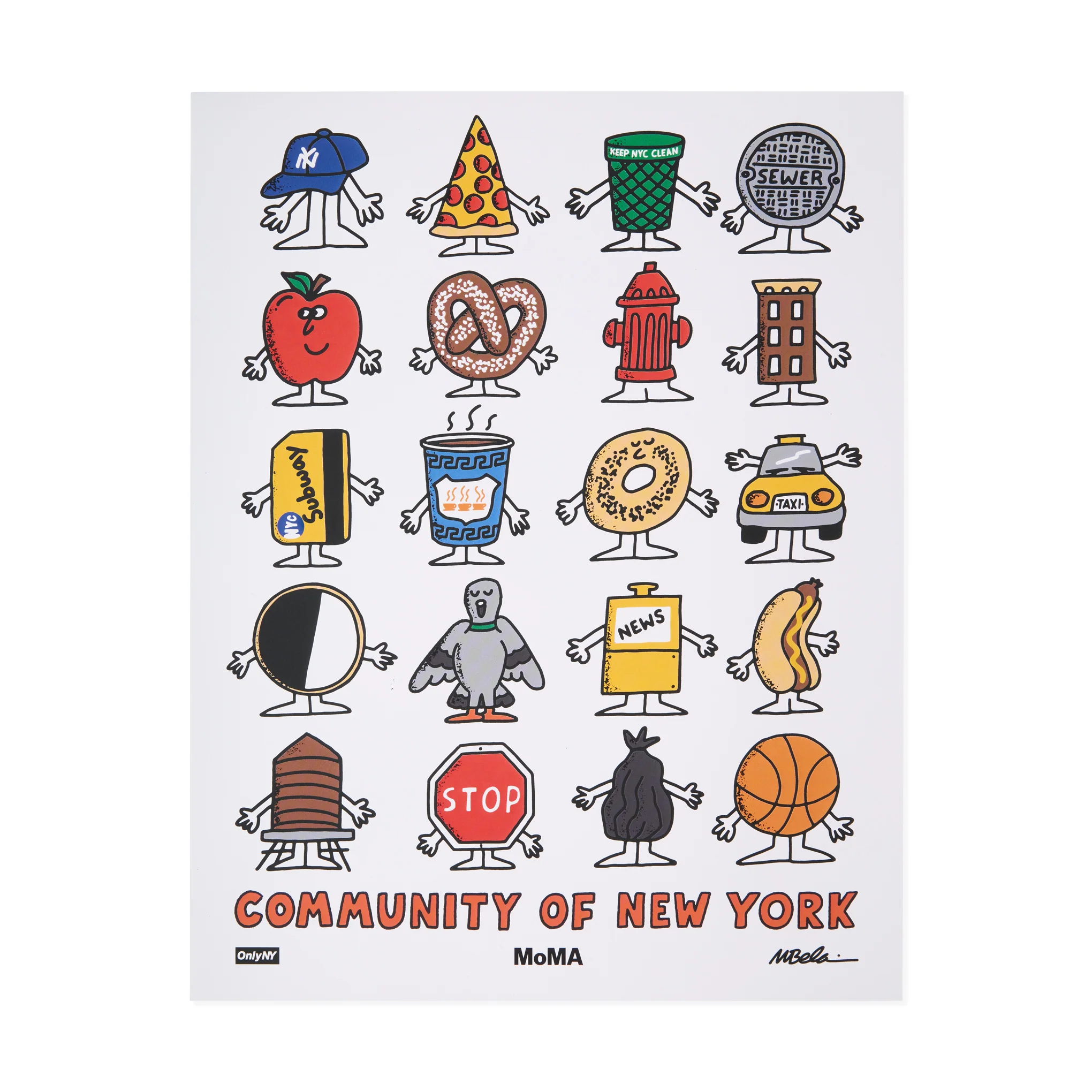 Only NY for MoMA Community of New York Poster