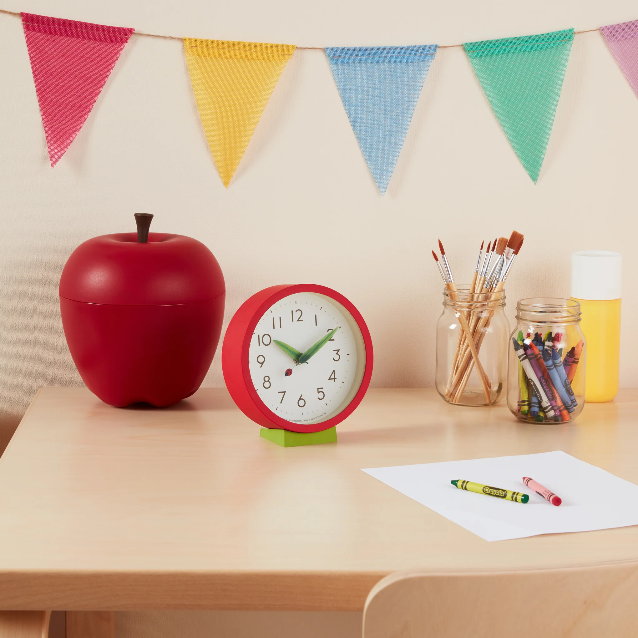 Perch Desk Clock - Red - Image 2