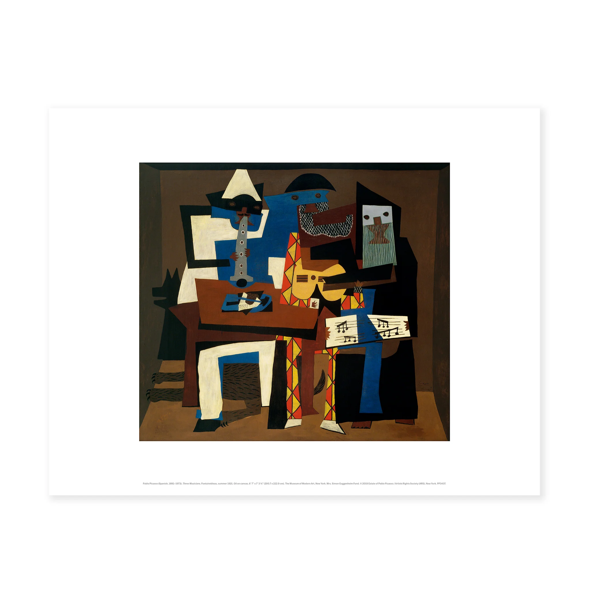 Picasso: Three Musicians Print
