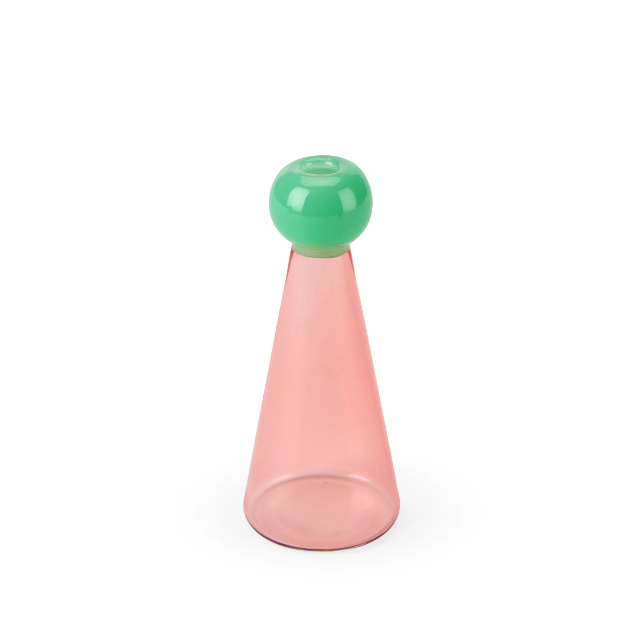 Pixie Glass Vase - Pink/ Green - Image 3