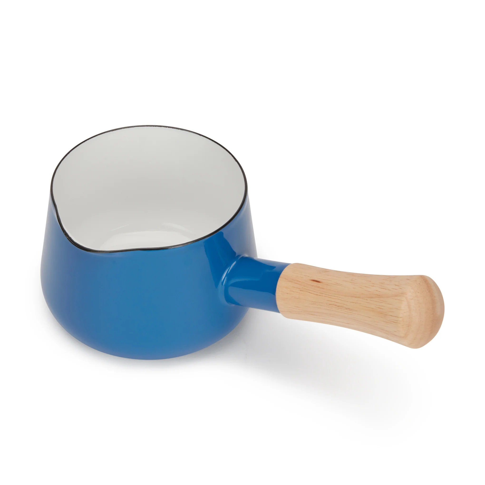 Porcelain Enamel Milk Pan - Blue - Image 3