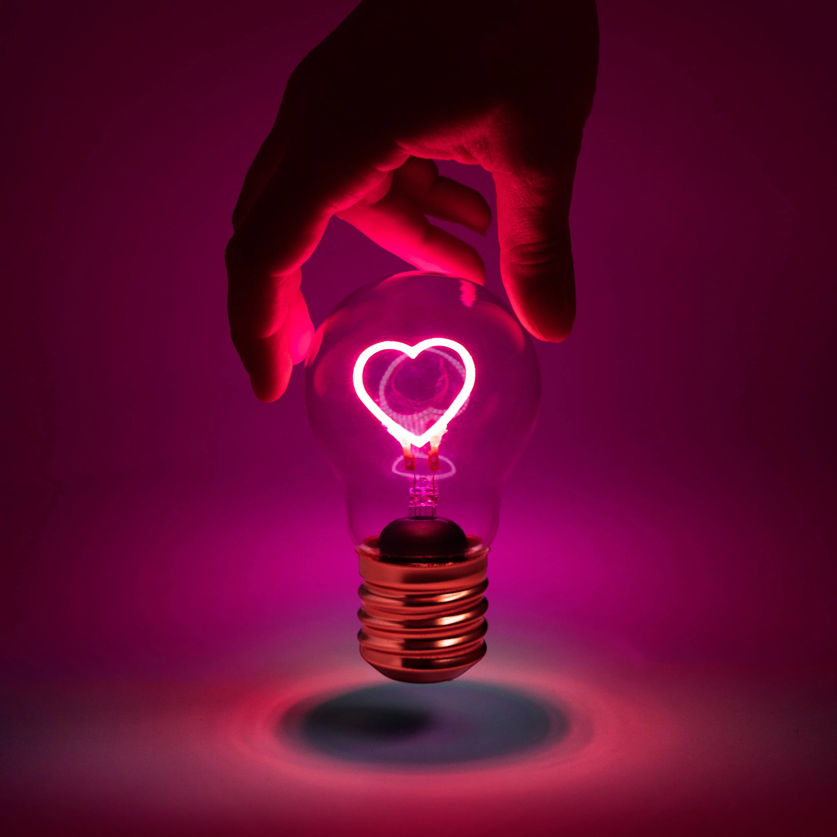 Rechargeable Bulb Light - Heart - Image 2