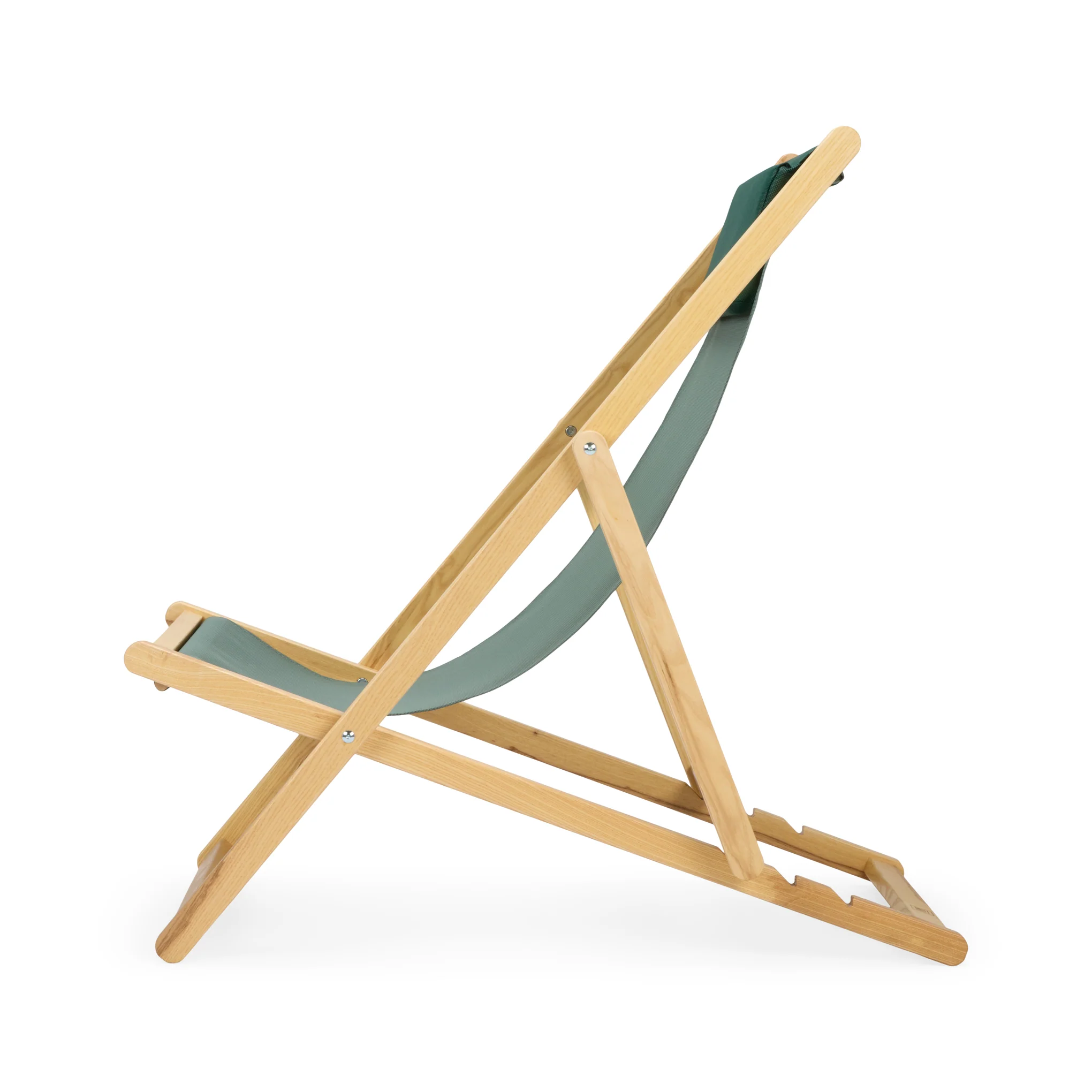 Relax Folding Deck Chair - Sage/ Green - Image 3