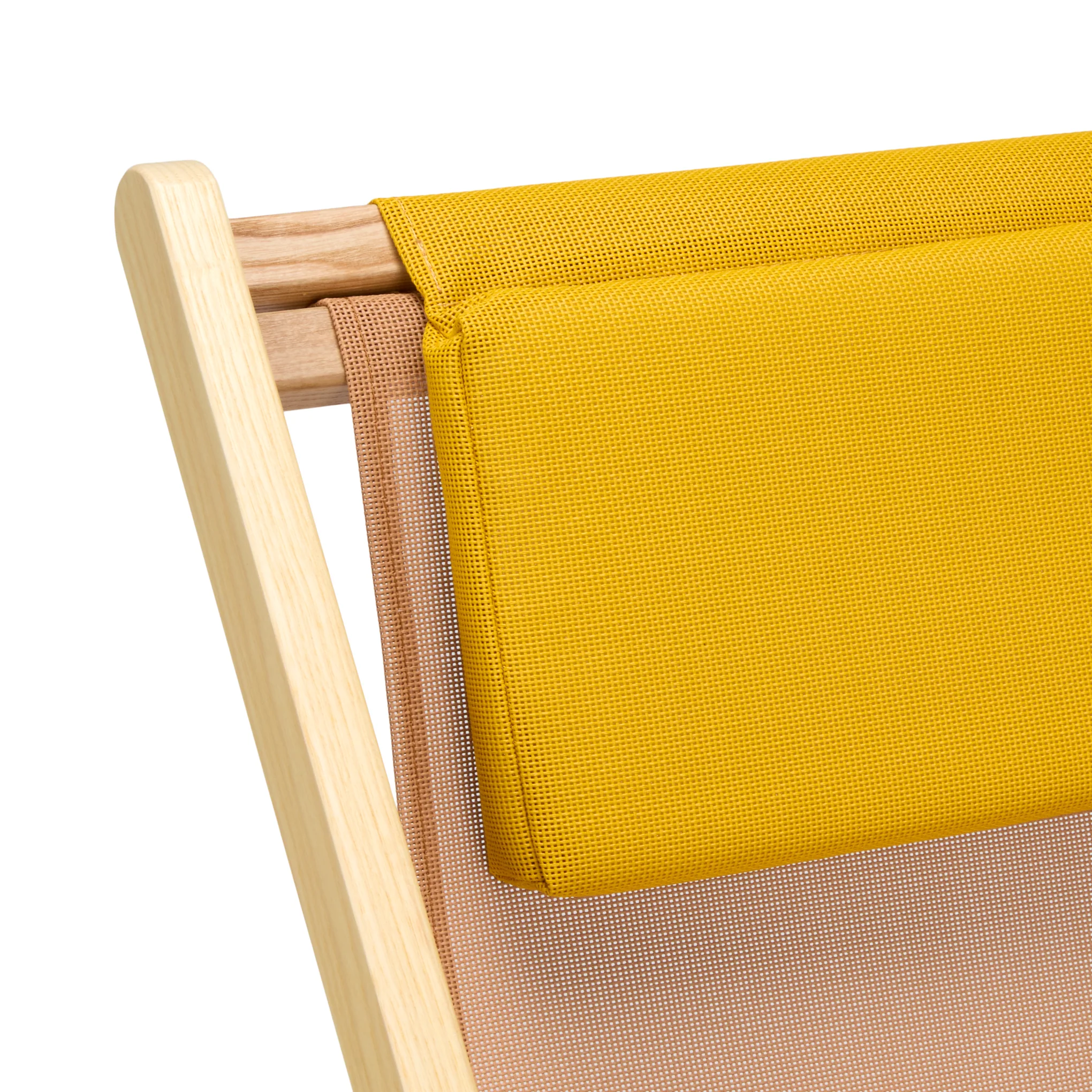 Relax Folding Deck Chair - Tan/ Yellow - Image 5