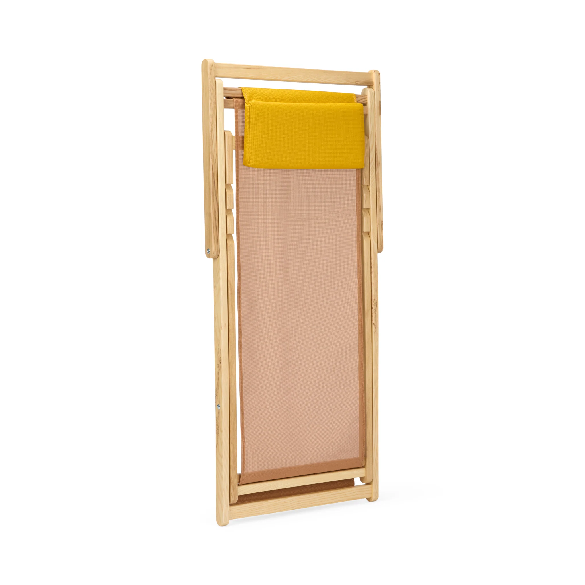 Relax Folding Deck Chair - Tan/ Yellow - Image 7