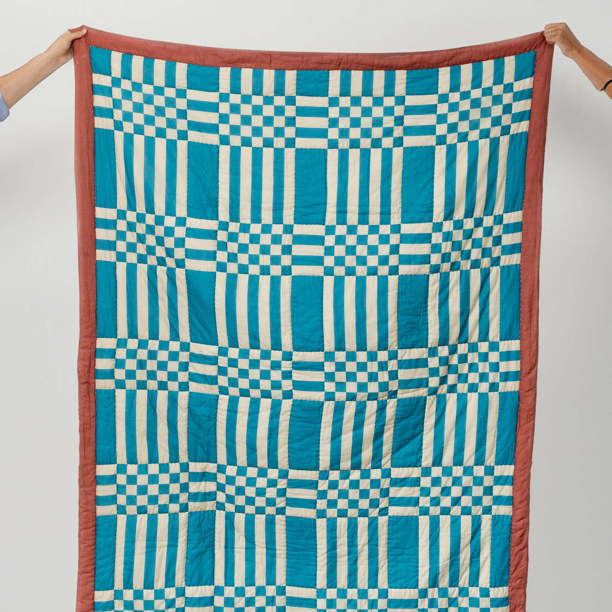 Reversible Cotton Quilt Throw - Domingo - Image 3