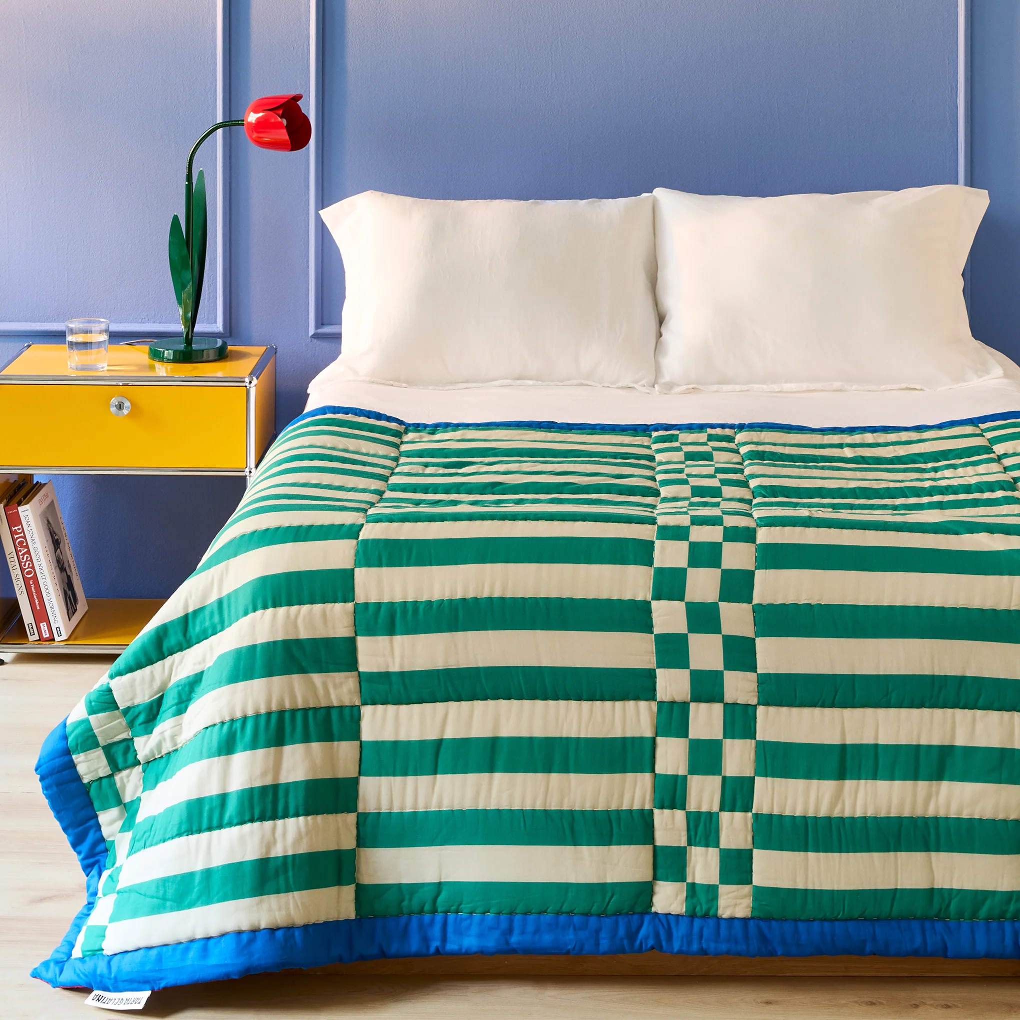 Reversible Cotton Quilt Throw - Siesta - Image 2
