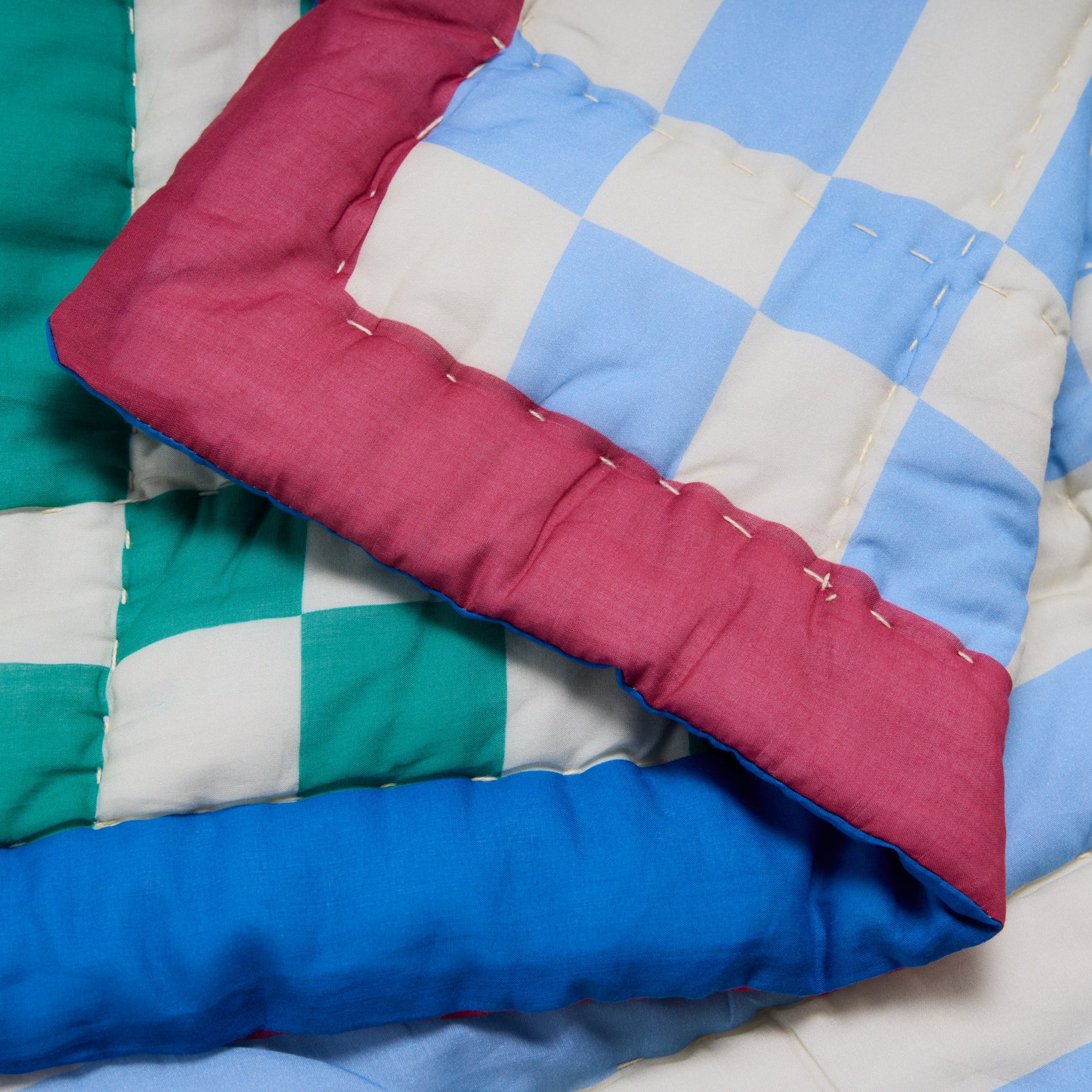 Reversible Cotton Quilt Throw - Siesta - Image 5