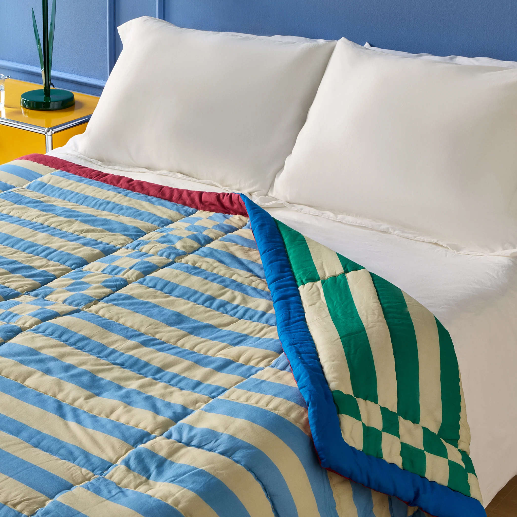 Reversible Cotton Quilt Throw - Siesta - Image 6