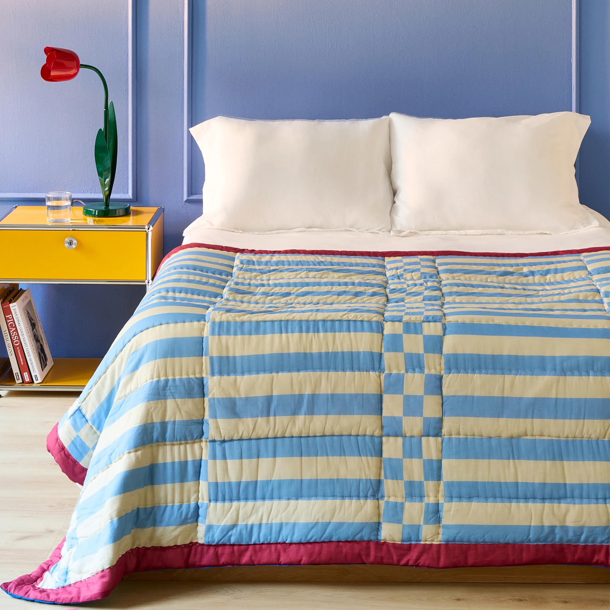 Reversible Cotton Quilt Throw - Siesta - Image 7