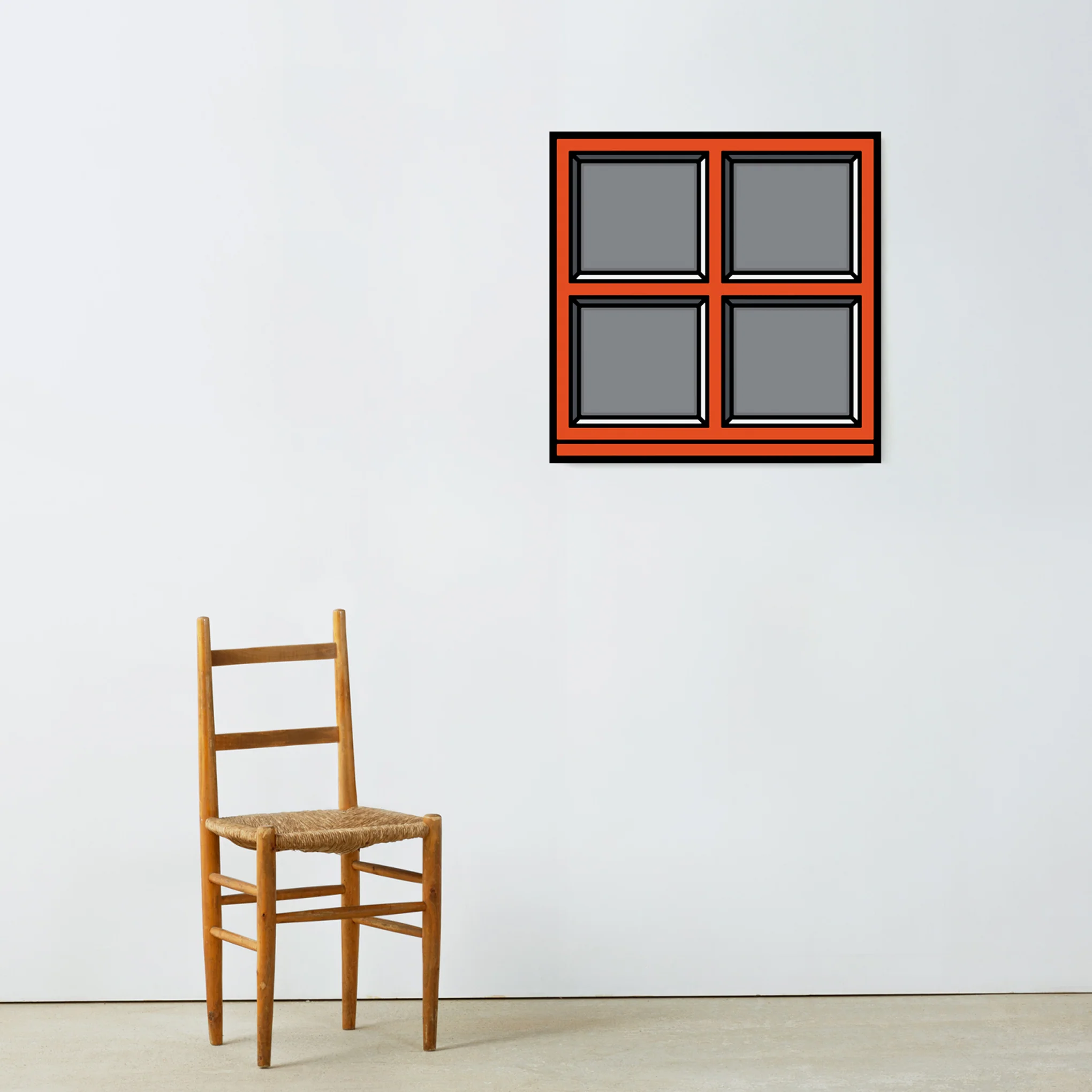Richard Woods Window 01 Framed Print - Image 2