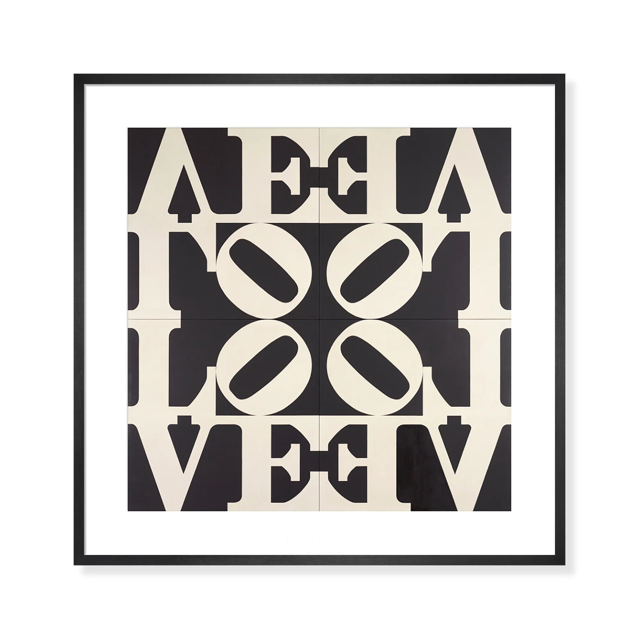 Robert Indiana Love Rises Framed Poster