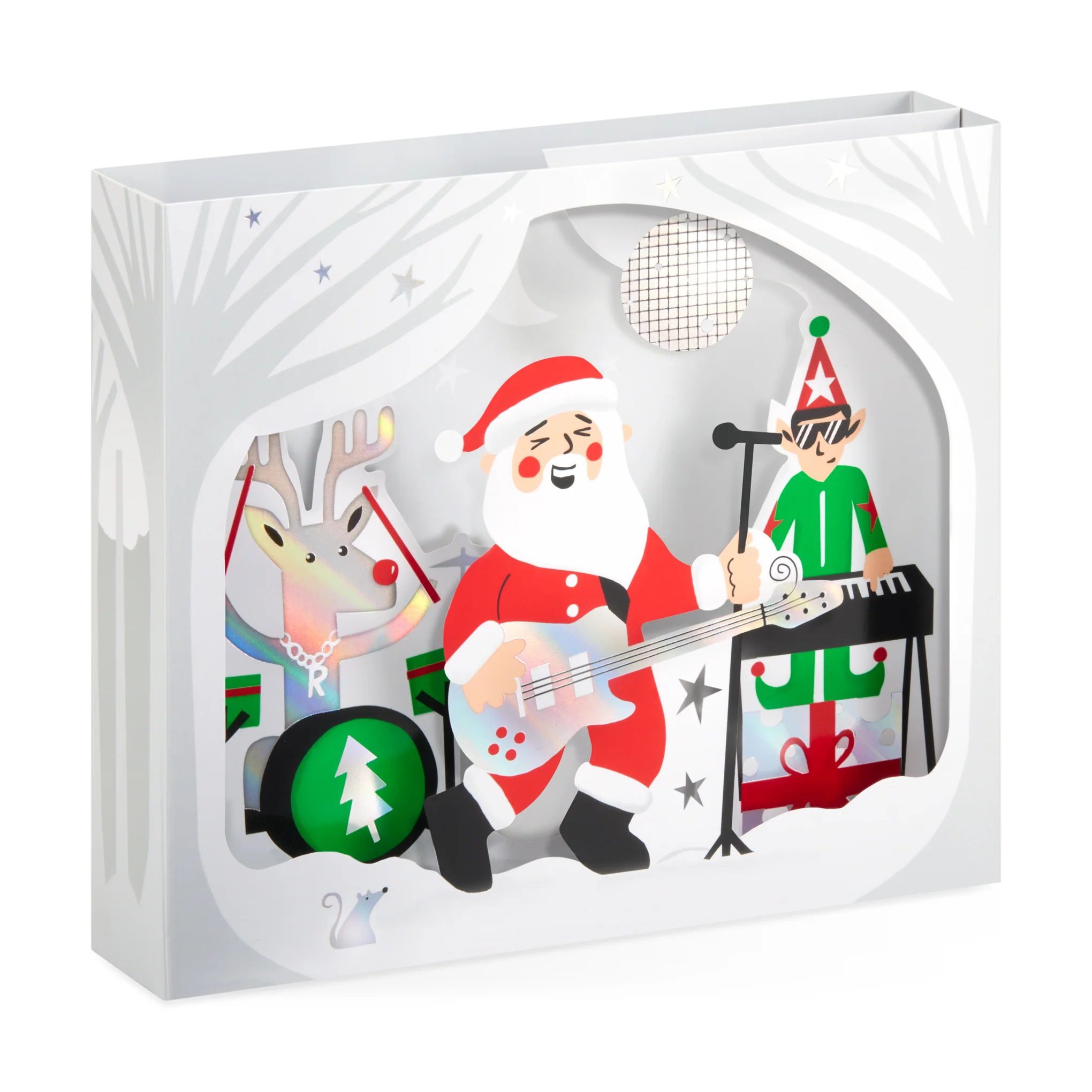Rockin’ Santa Holiday Pop-Up Cards - Set of 8