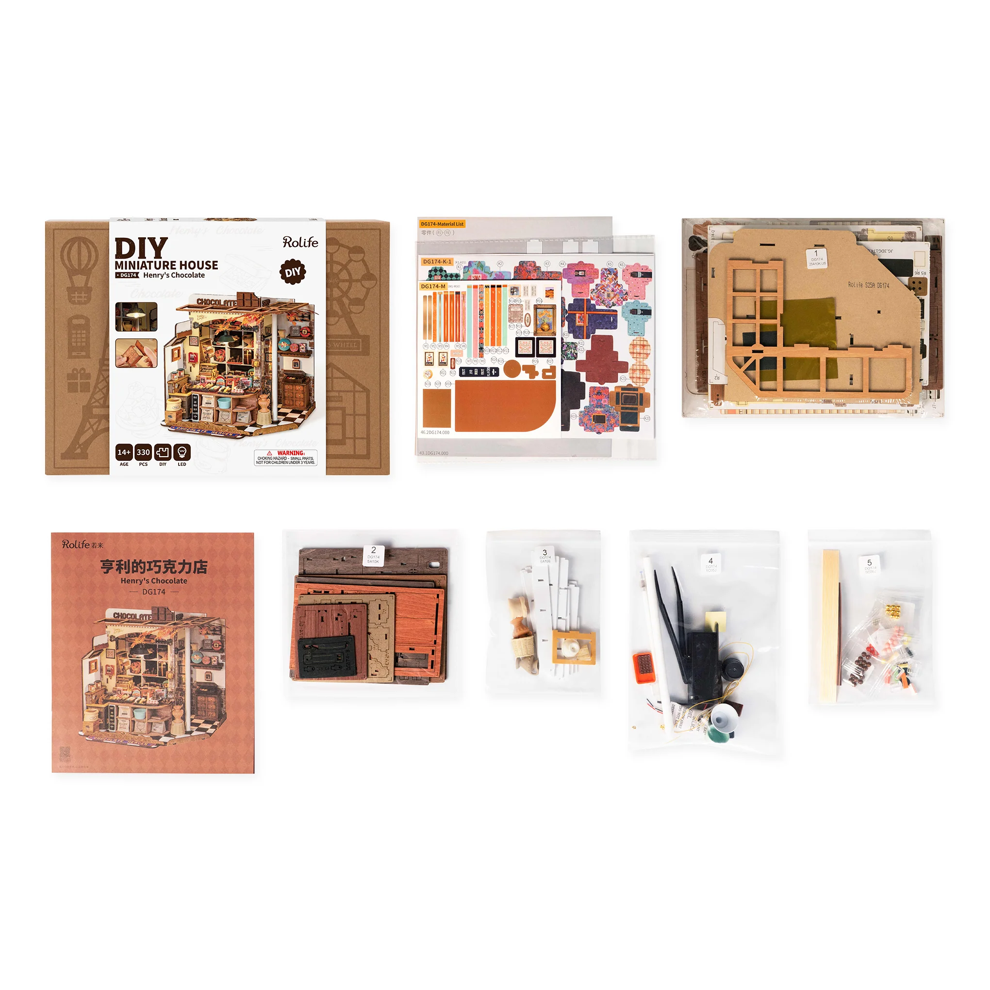 Rolife DIY Miniature Kit - Chocolate Shop - Image 6