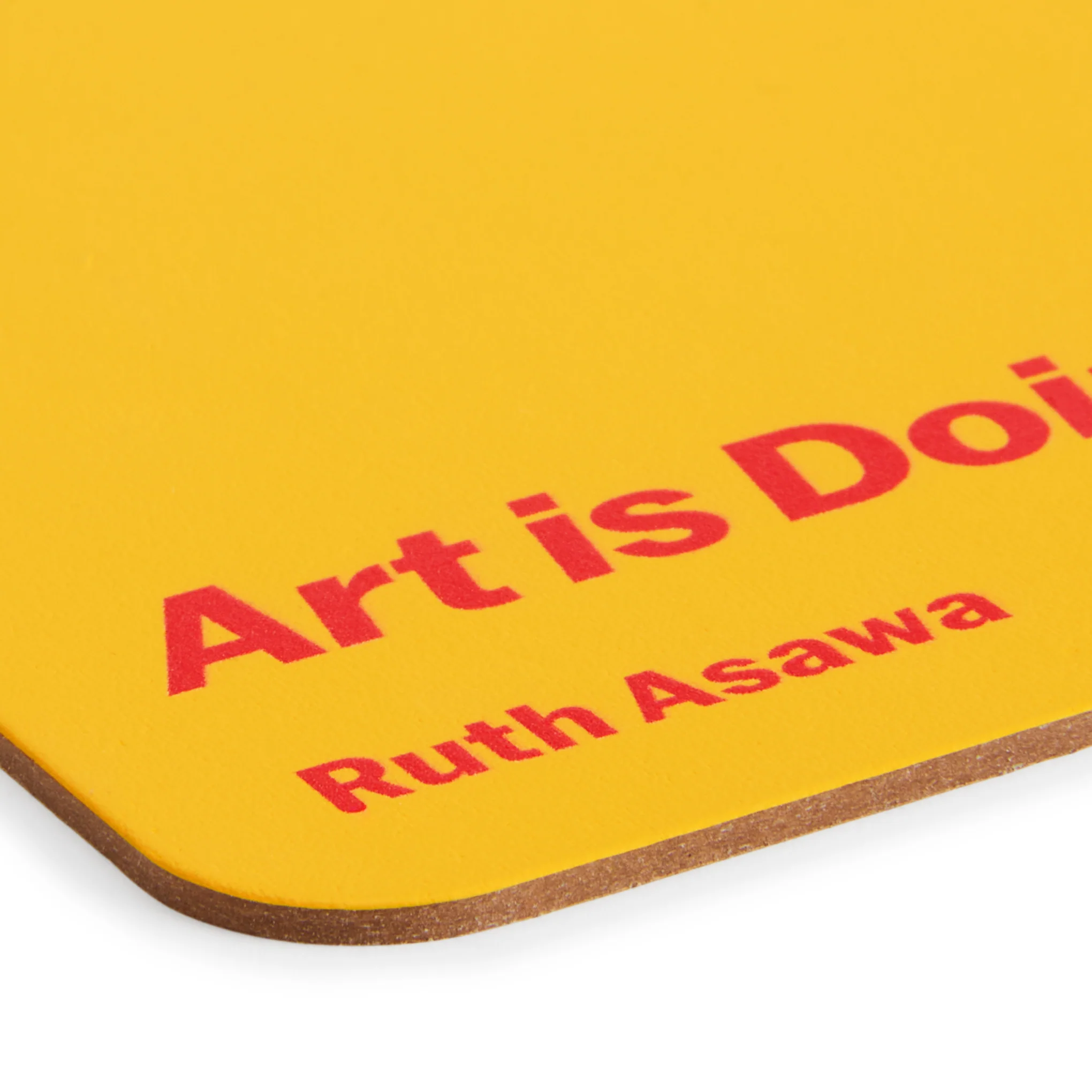 Ruth Asawa Recycled Leather Quote Coasters - Set of 4 - Ruth Asawa - Image 4