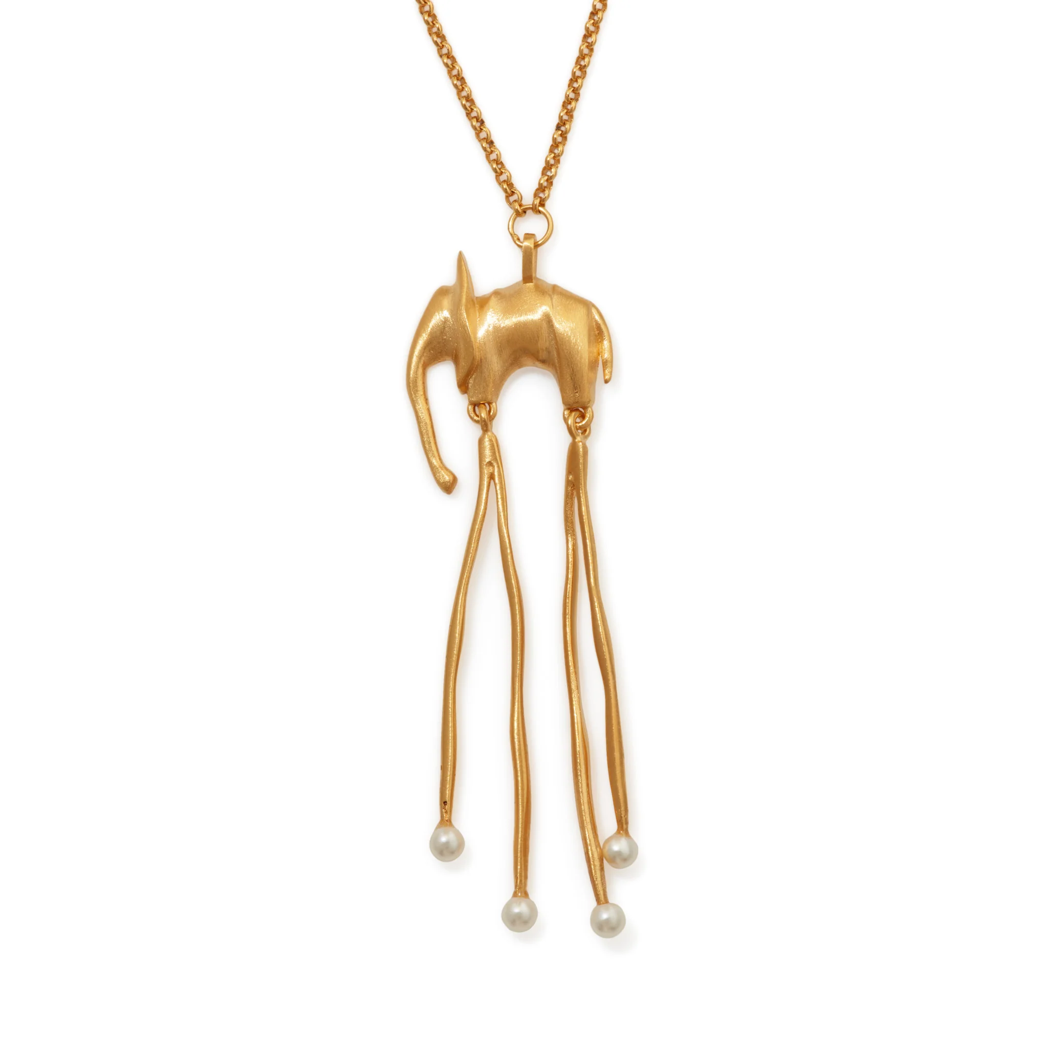 Salvador Dalí Gold-Plated Elephant Necklace - Image 3