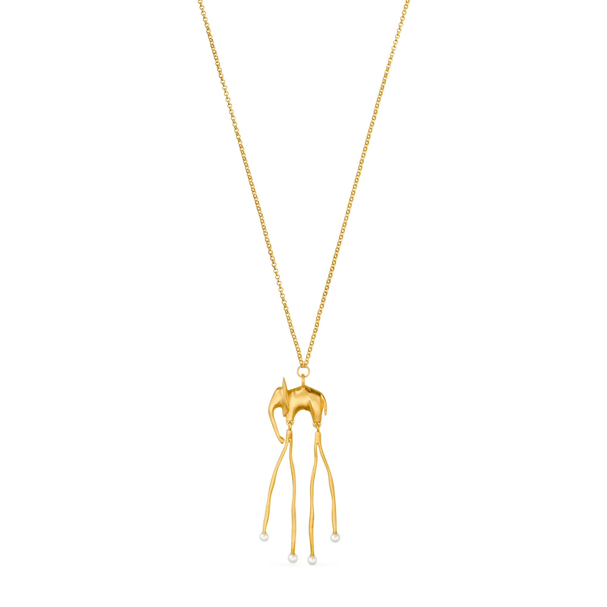 Salvador Dalí Gold-Plated Elephant Necklace - Image 5