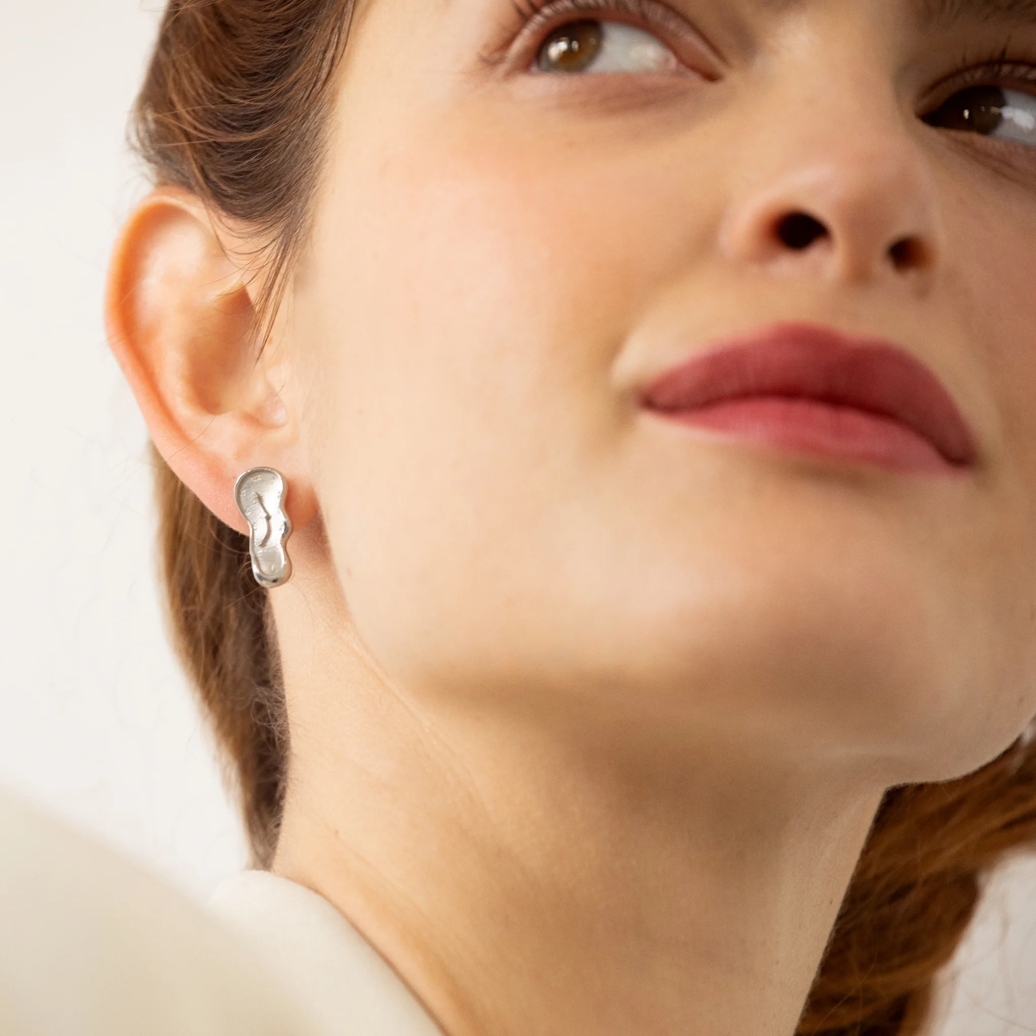 Salvador Dalí Gold-Plated Melting Clock Post Earrings - Silver - Image 2