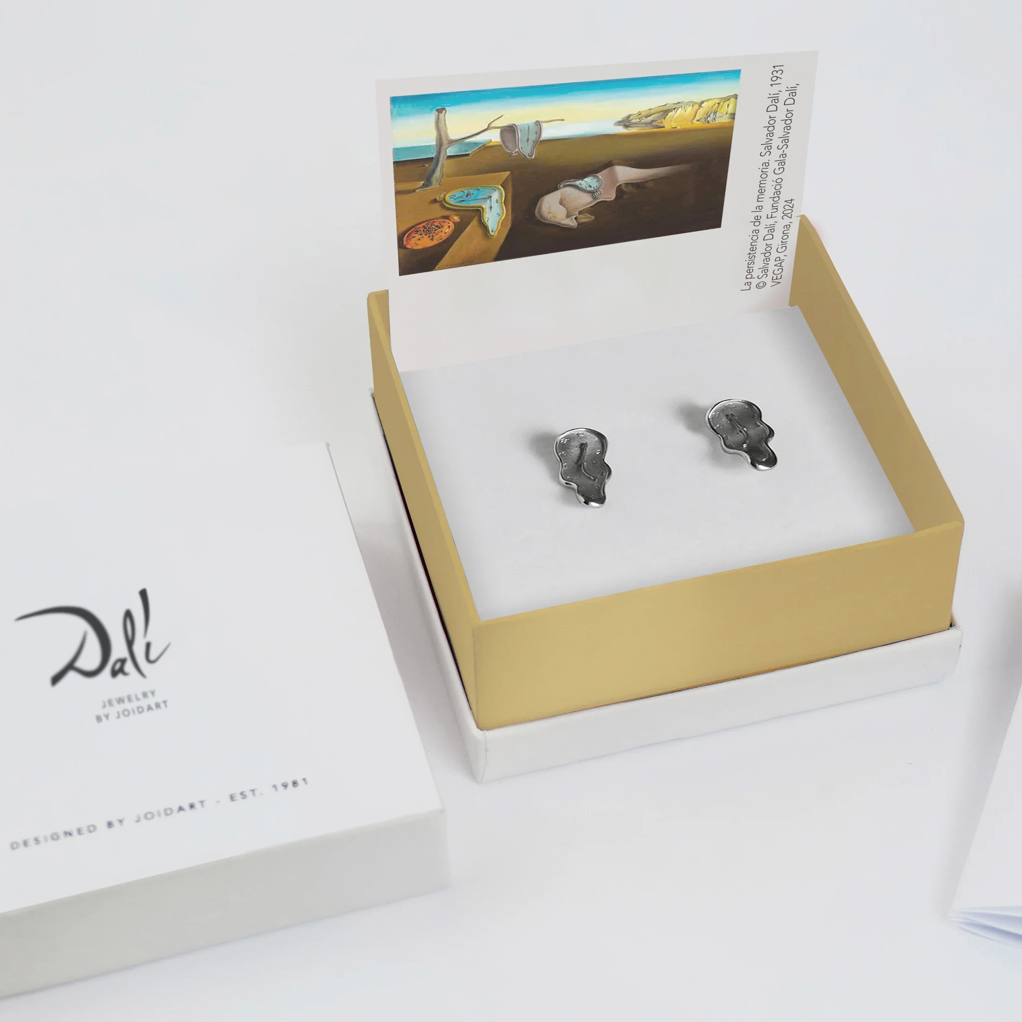 Salvador Dalí Gold-Plated Melting Clock Post Earrings - Silver - Image 5
