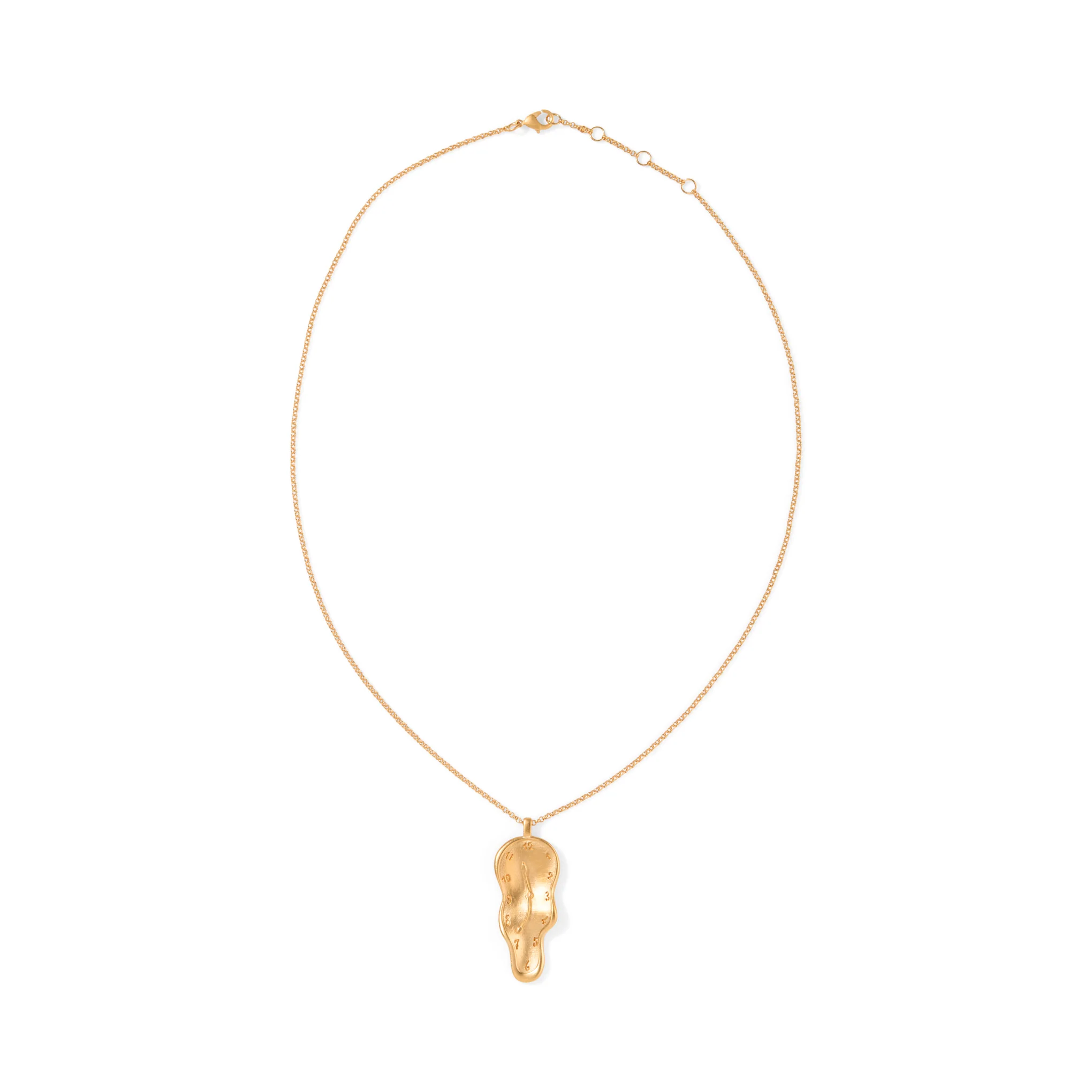 Salvador Dalí Melting Clock Necklace - Gold