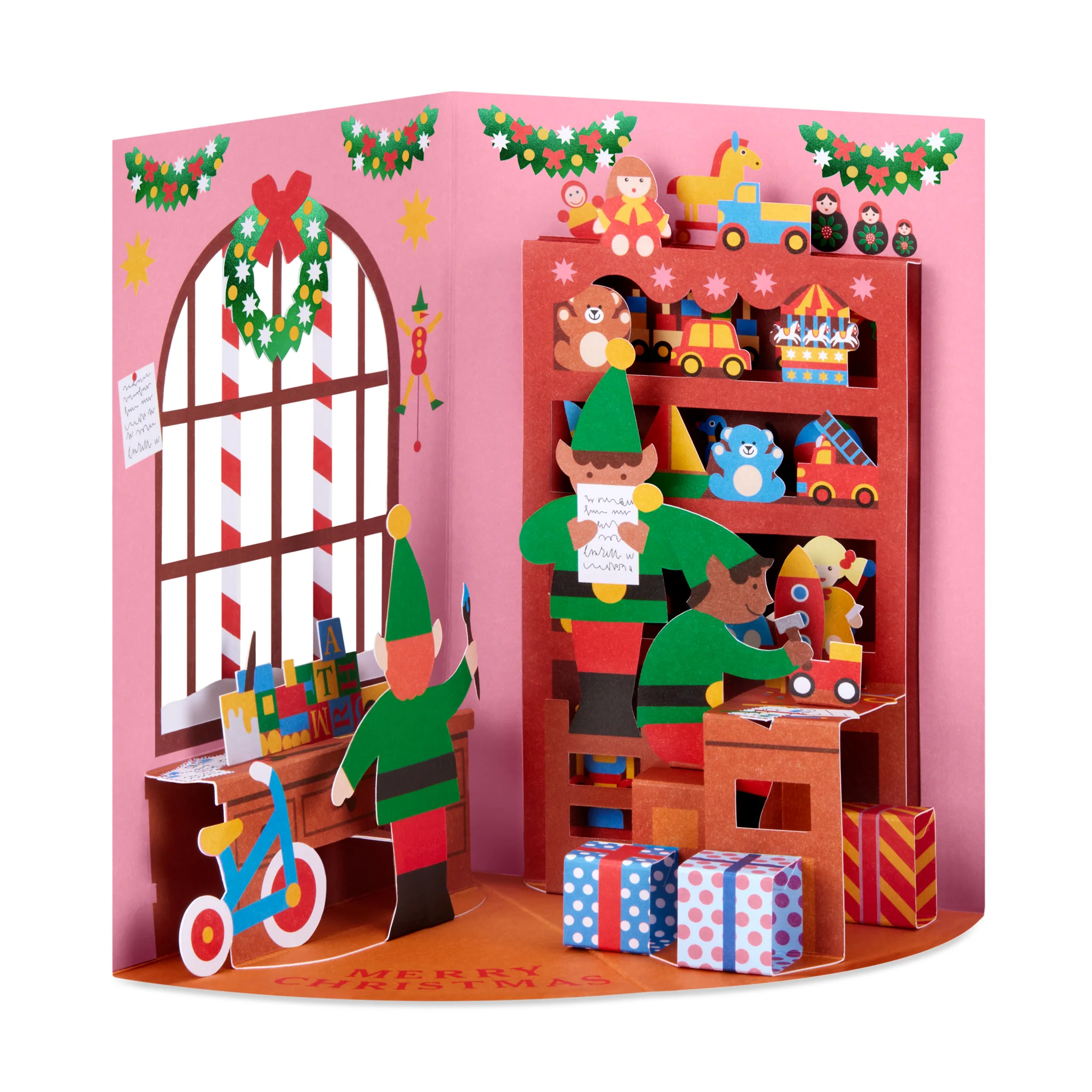 Santa’s Workshop Holiday Pop-Up Cards - Set of 8