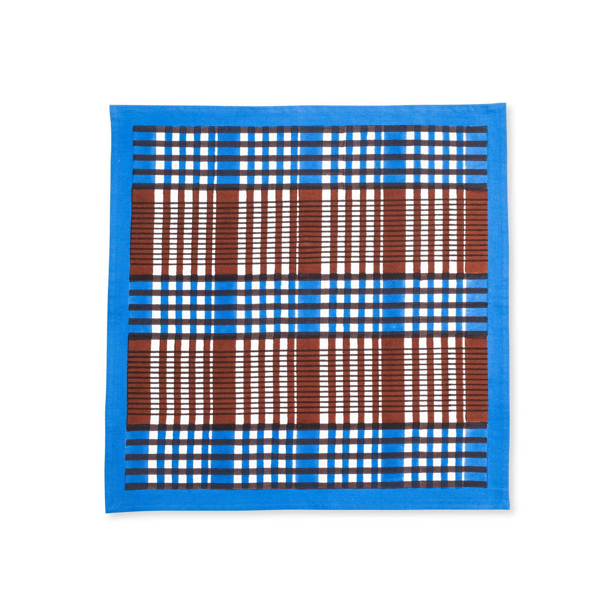 Shetland Plaid Cotton Table Linens - Napkins S/4 - Image 3