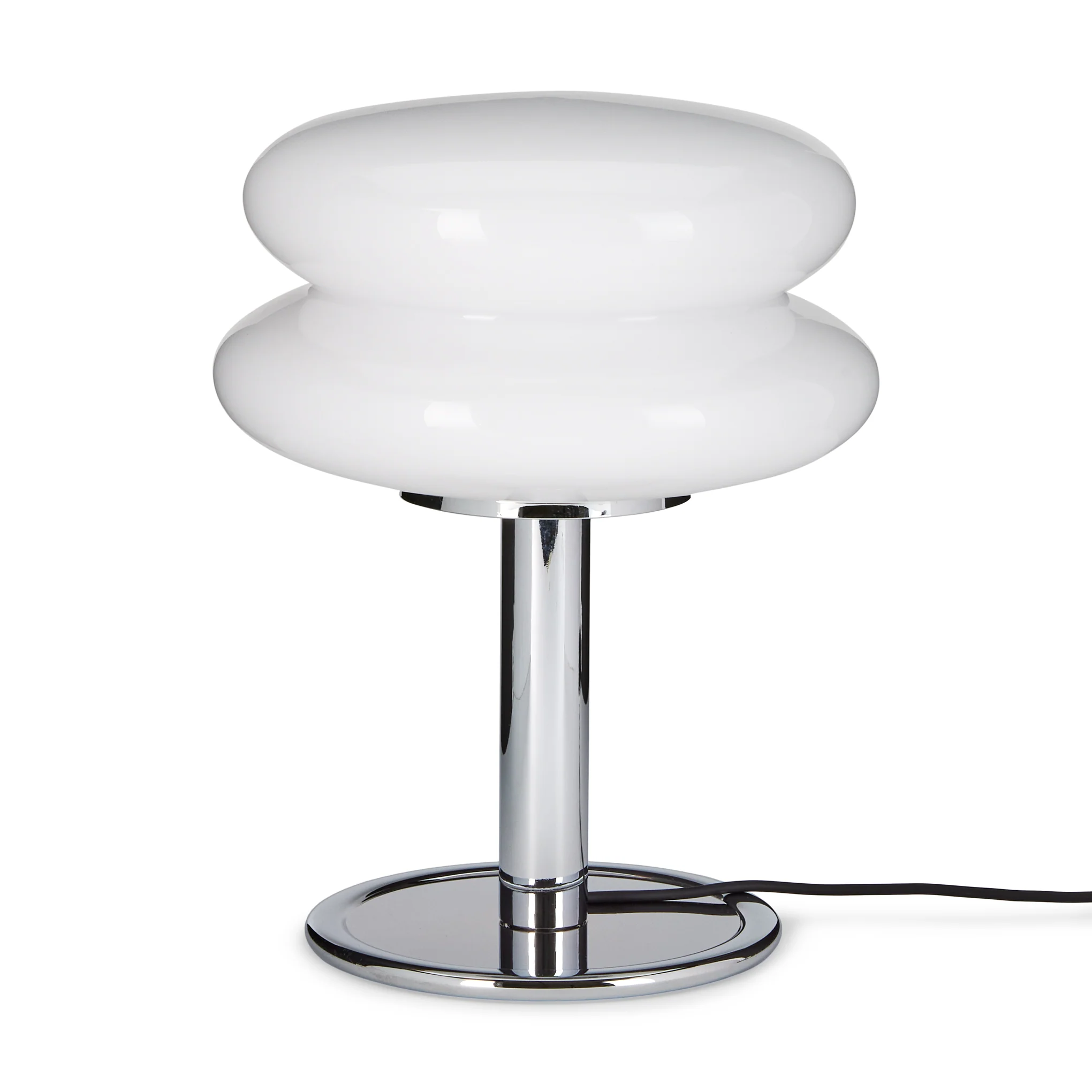 Snowman Table Lamp - White/ Chrome - Image 3
