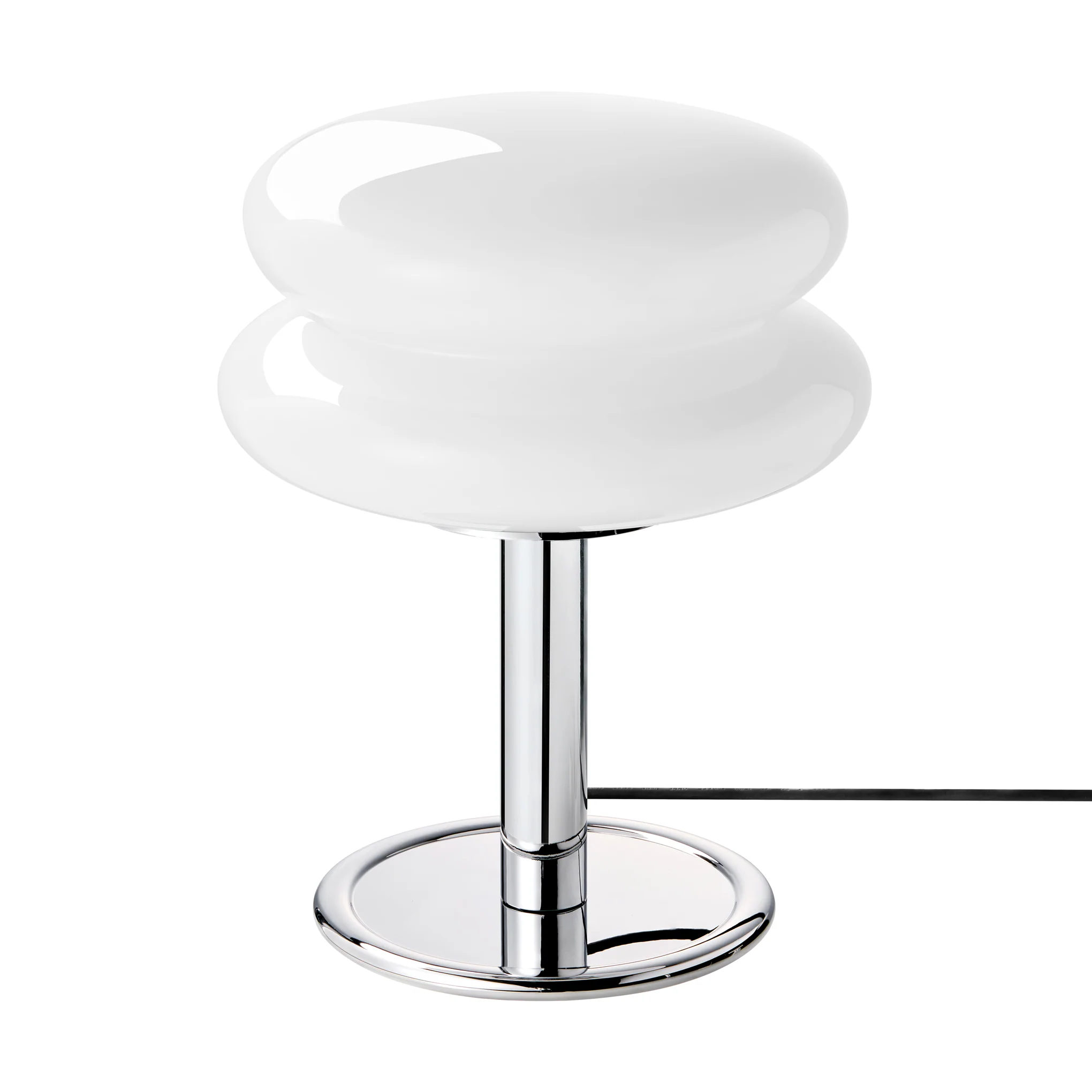 Snowman Table Lamp - White/ Chrome - Image 4