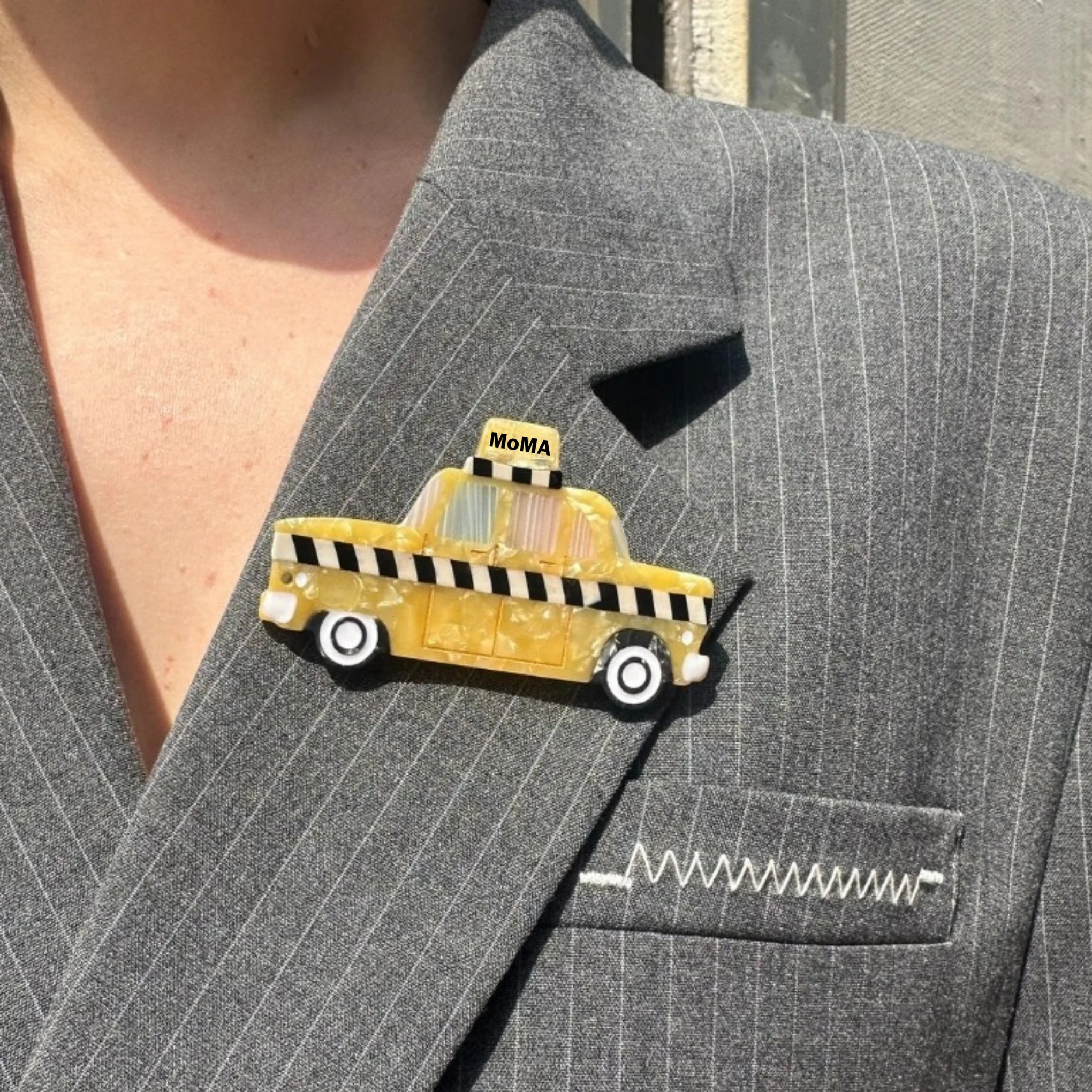 Solar Eclipse MoMA Taxi Brooch - Image 2