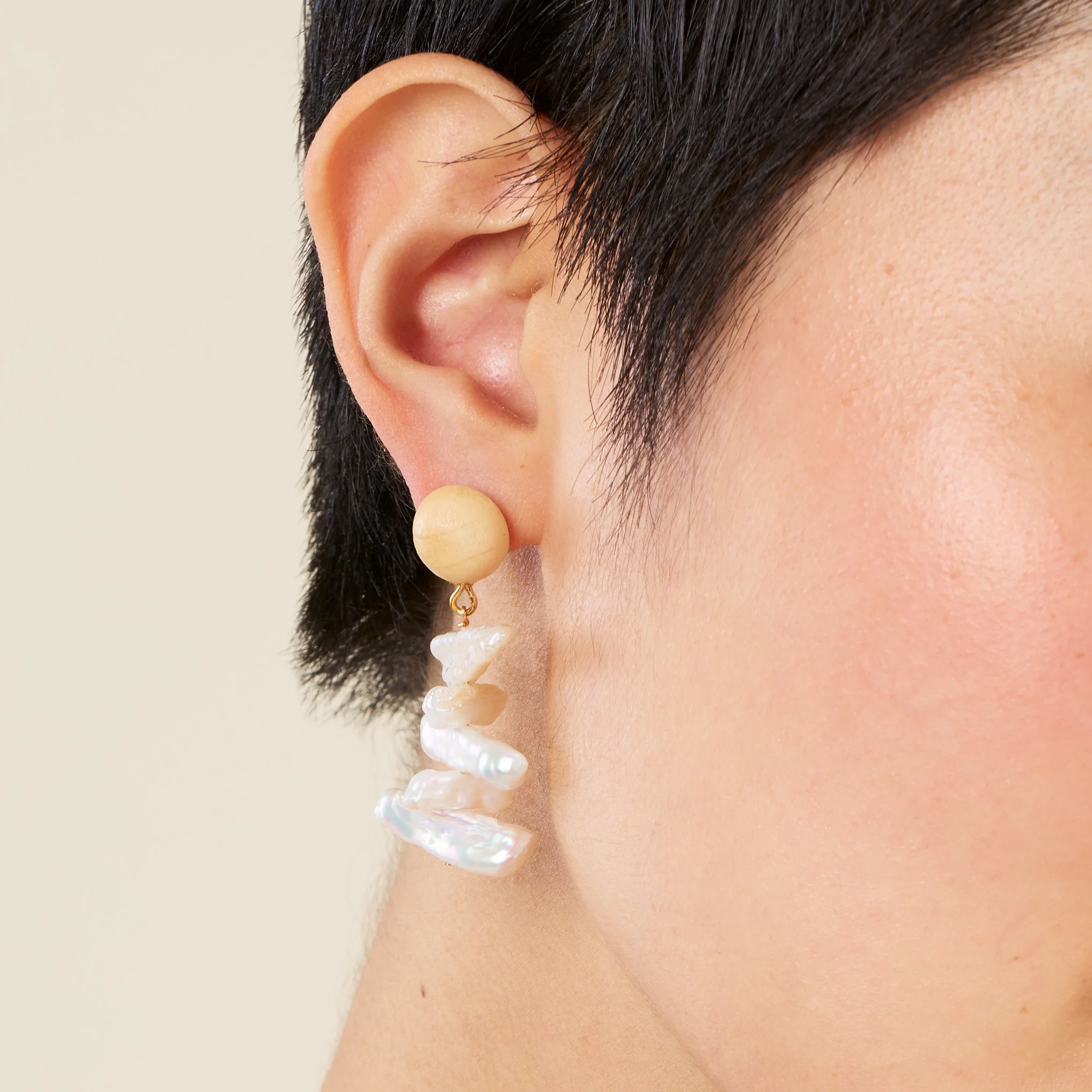 Sophie Monet Pearl Brook Earrings - Image 2