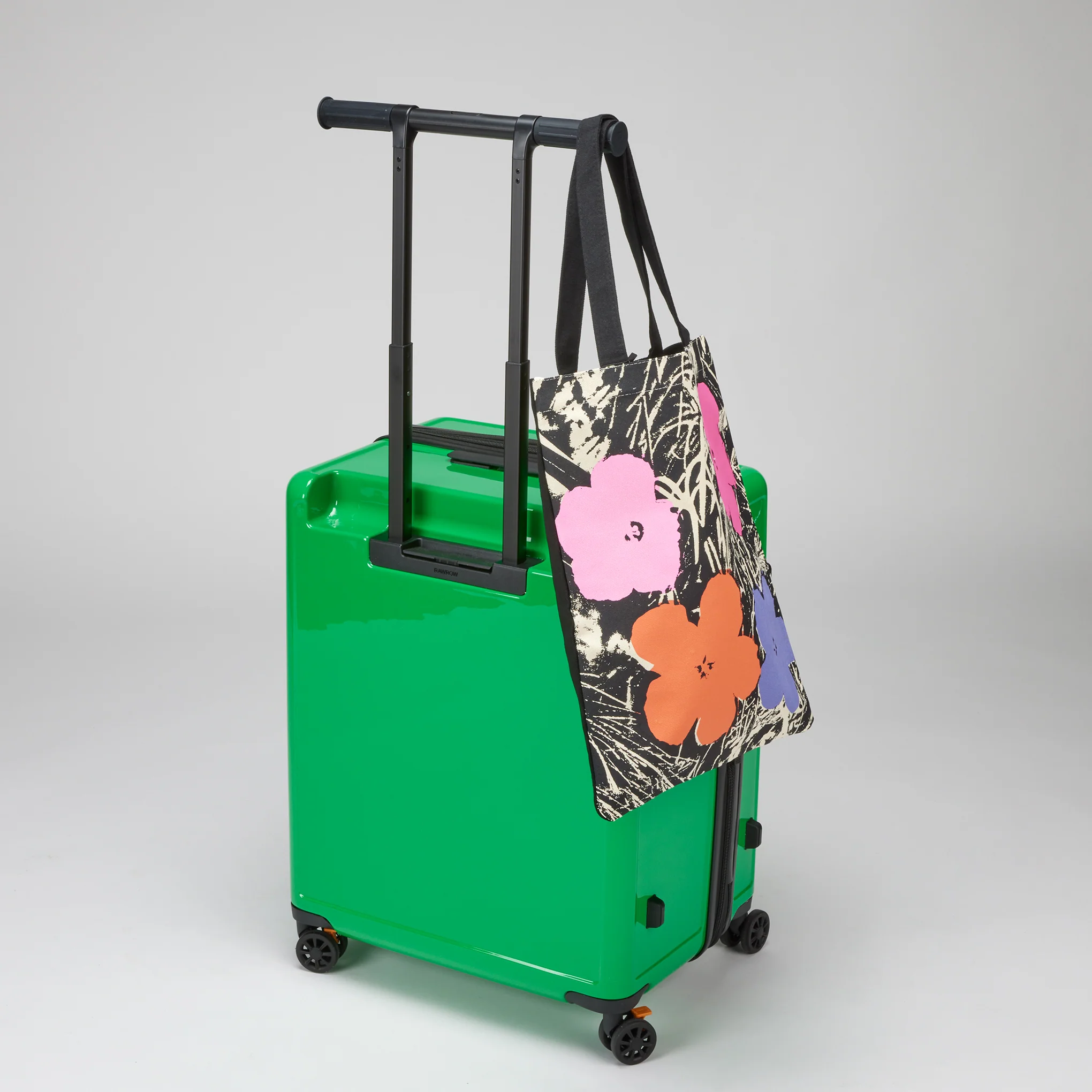 Square Expandable Suitcase with TT Handle - Checked - Image 6