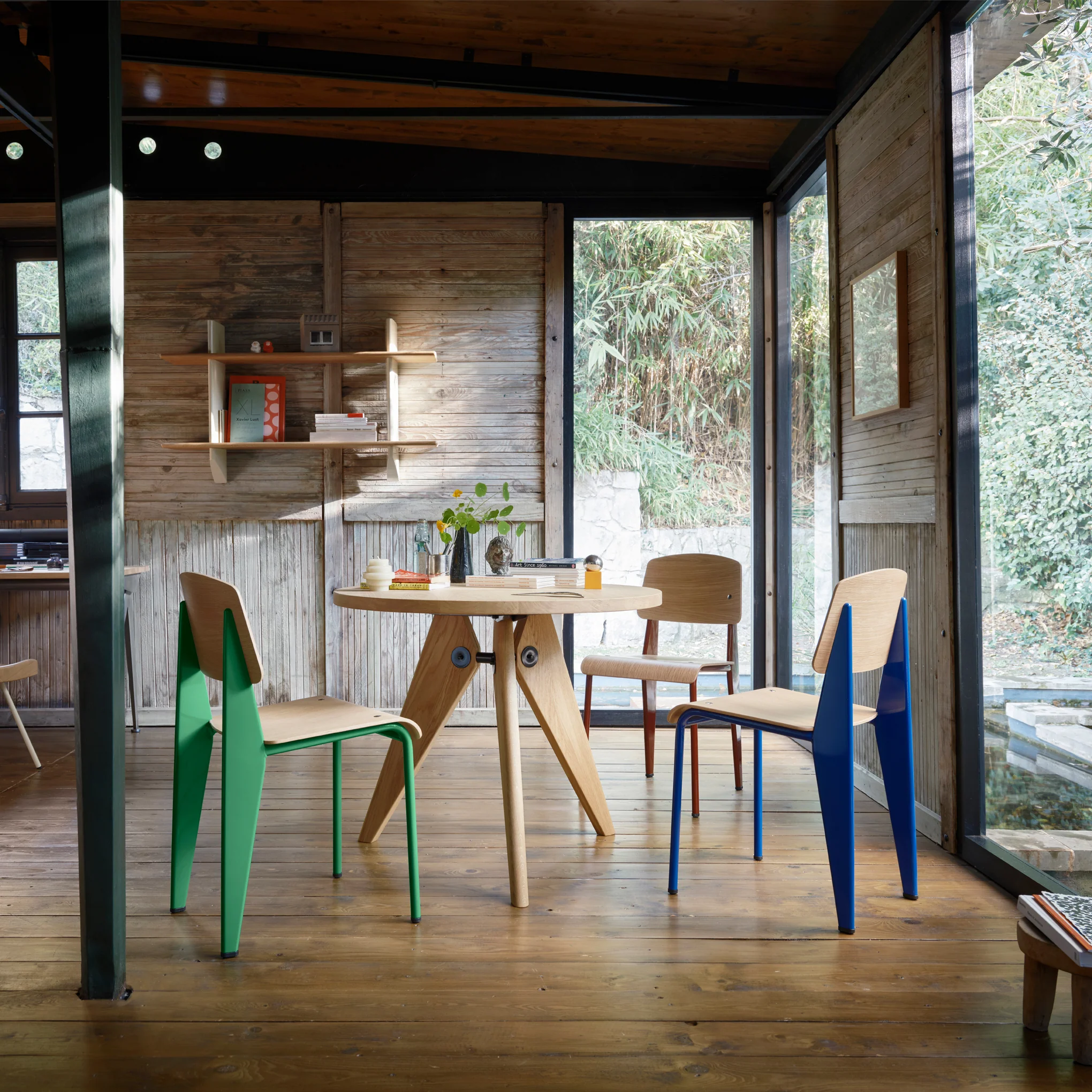 Standard Chair Black - Oak/ Ble Vert - Image 5