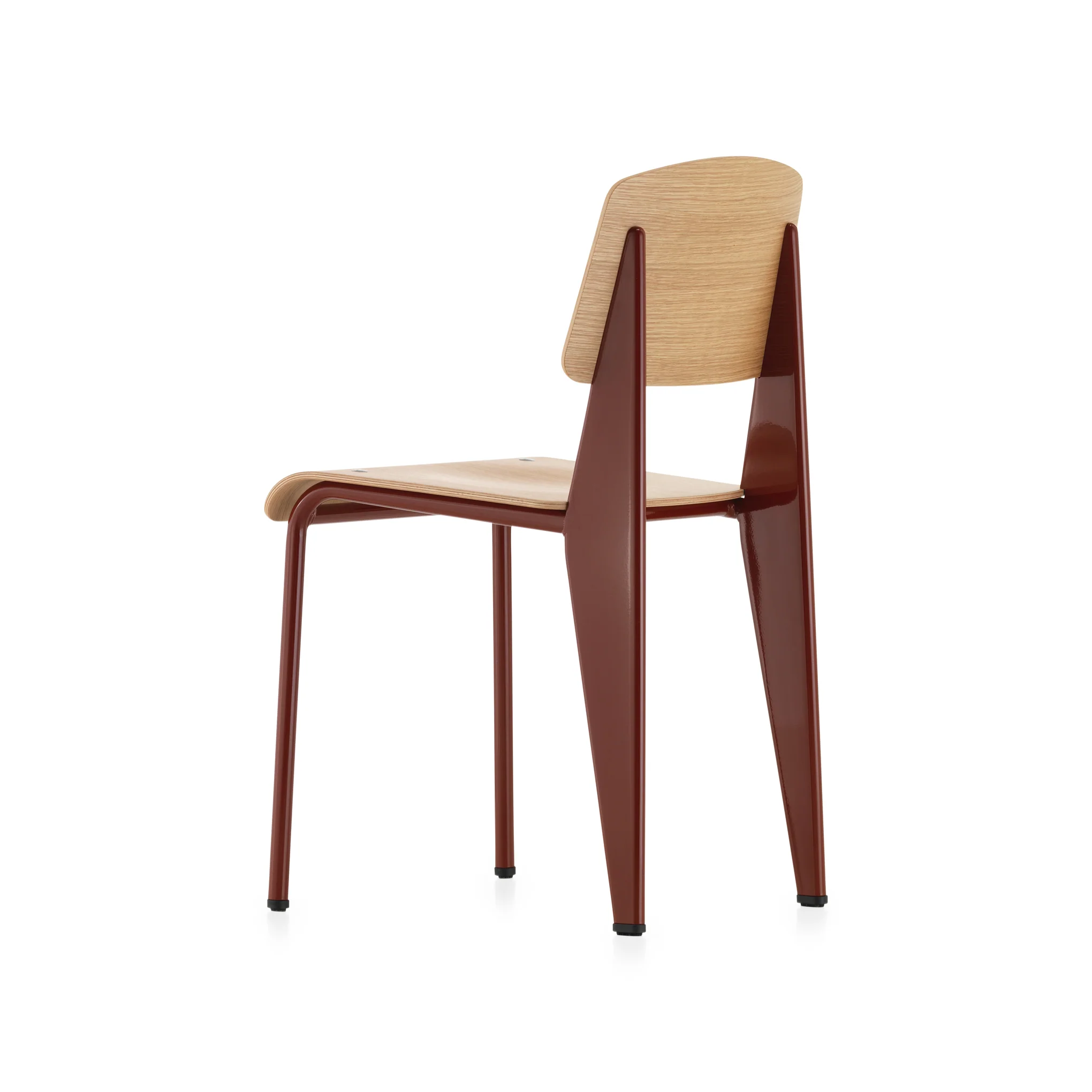 Standard Chair Black - Oak/ Japanese Red - Image 4
