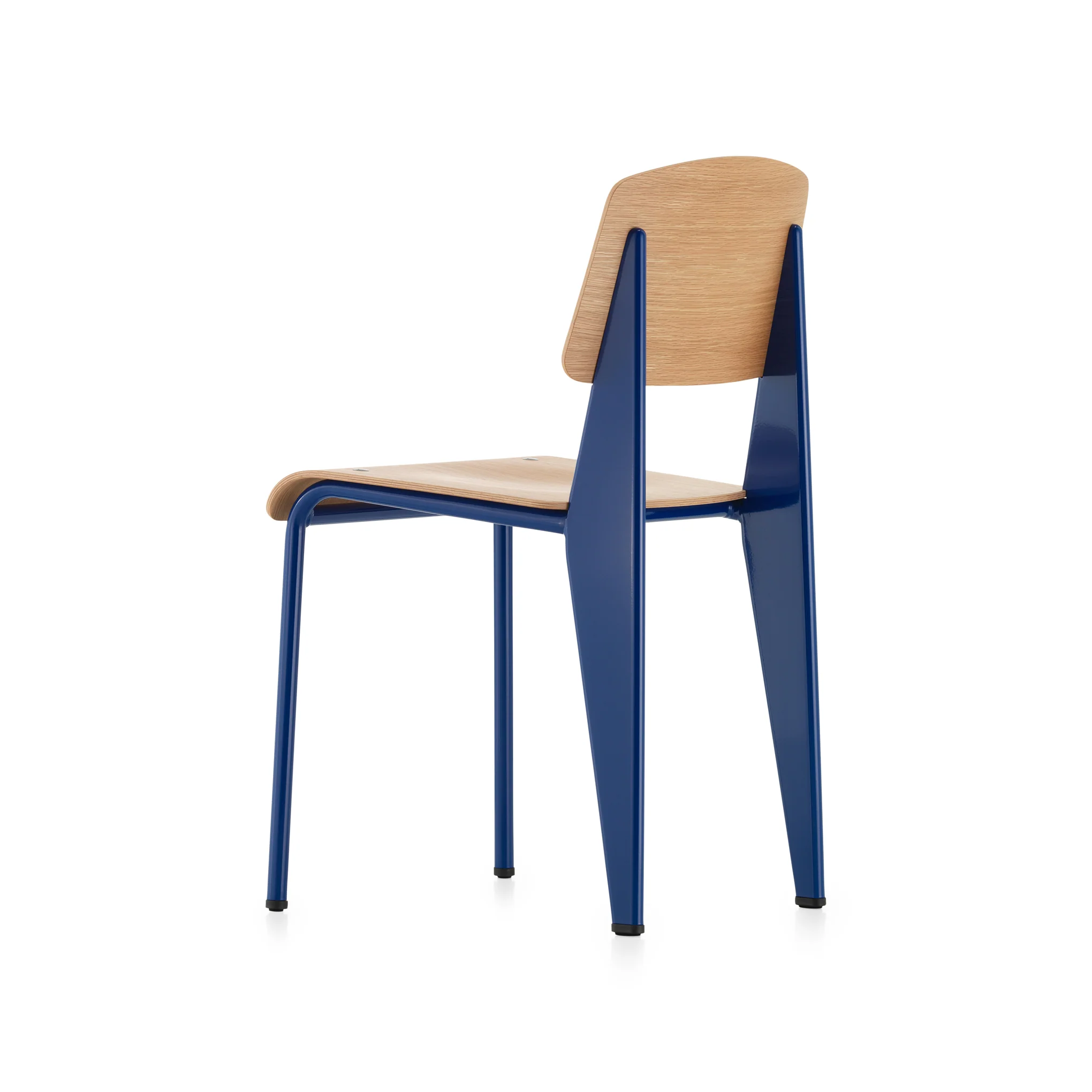 Standard Chair Black - Oak/ Prouve Blue Marcoule - Image 4