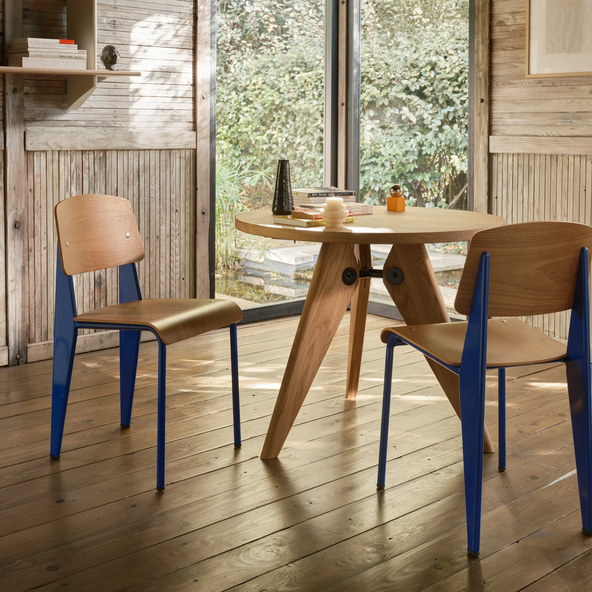 Standard Chair Black - Oak/ Prouve Blue Marcoule - Image 5