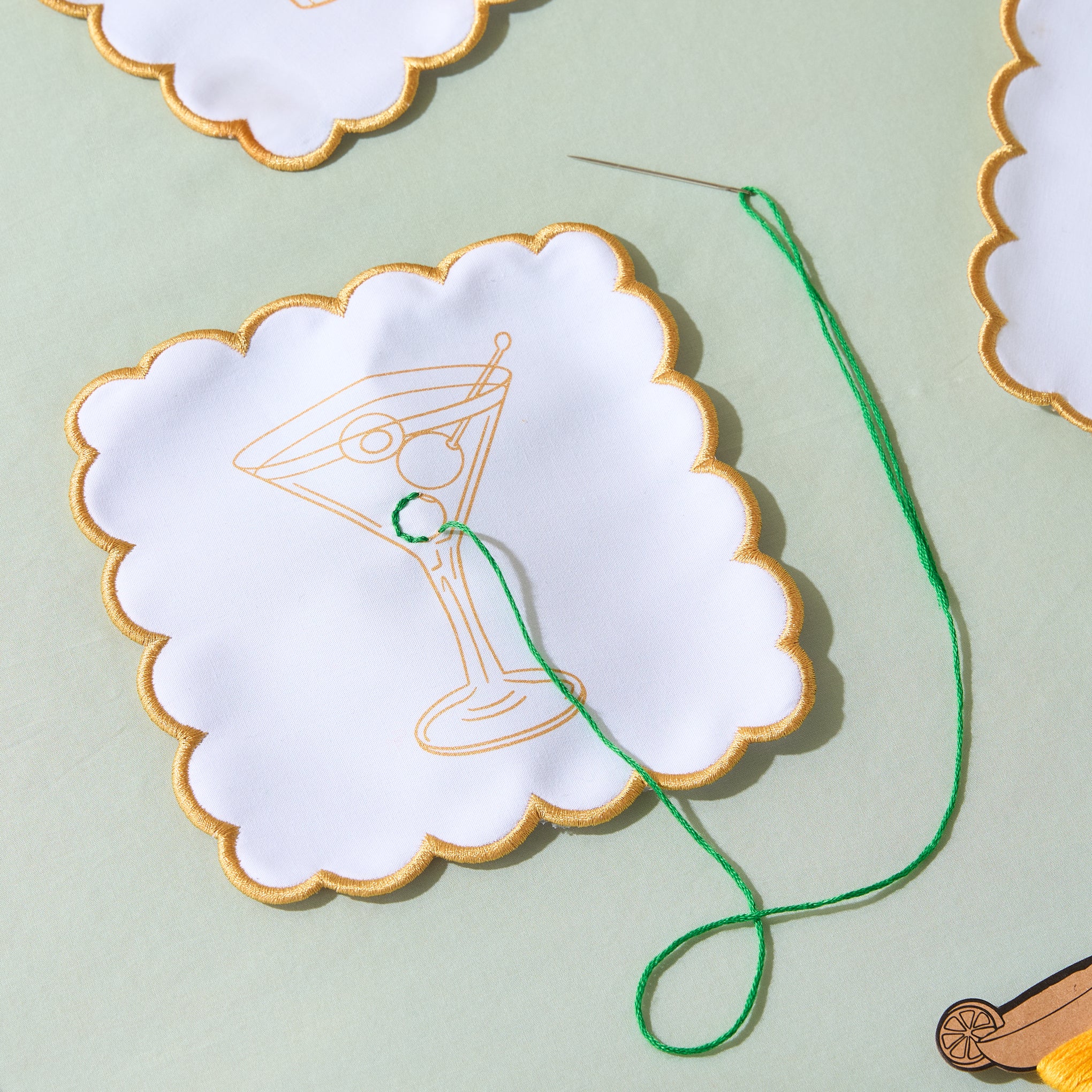 Stitch Your Own Cocktail Napkins - Set of 6 - Image 4