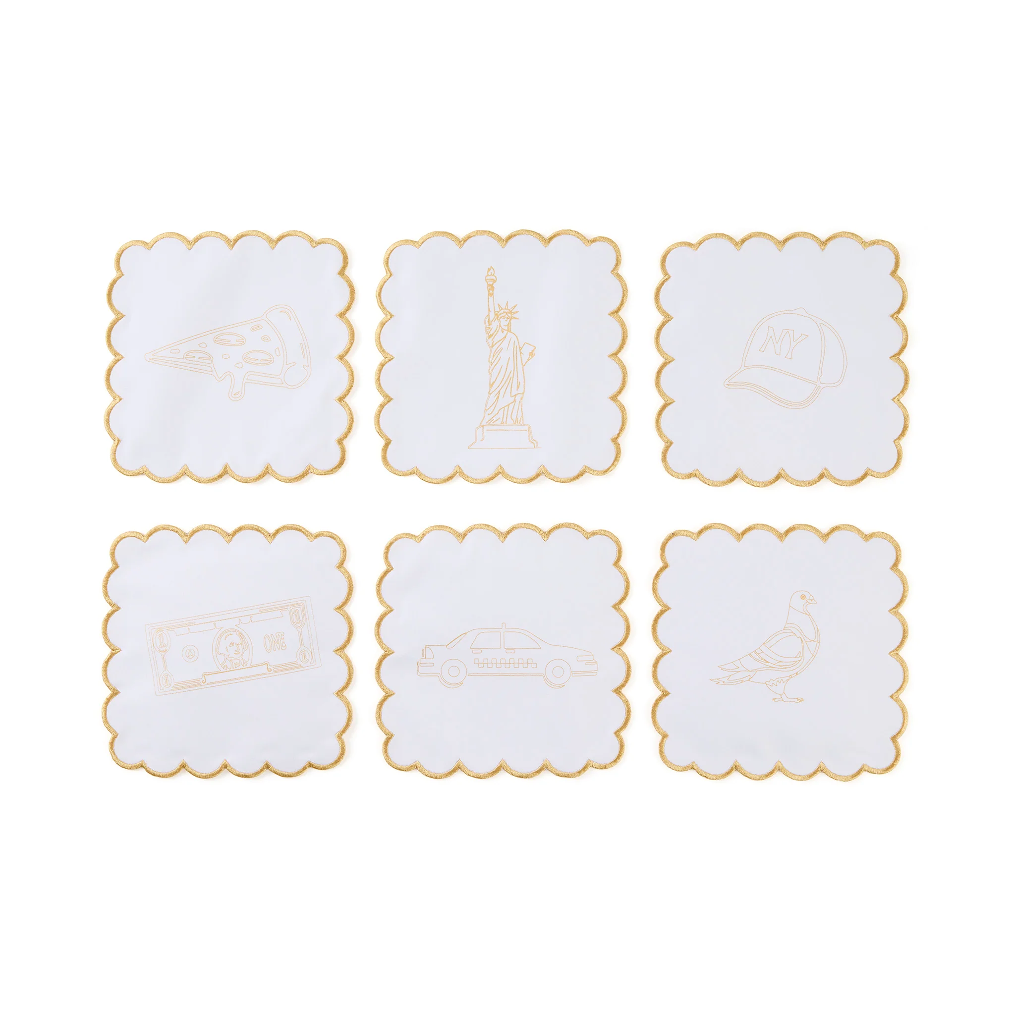 Stitch Your Own Cocktail Napkins - Set of 6 - NYC - Image 3
