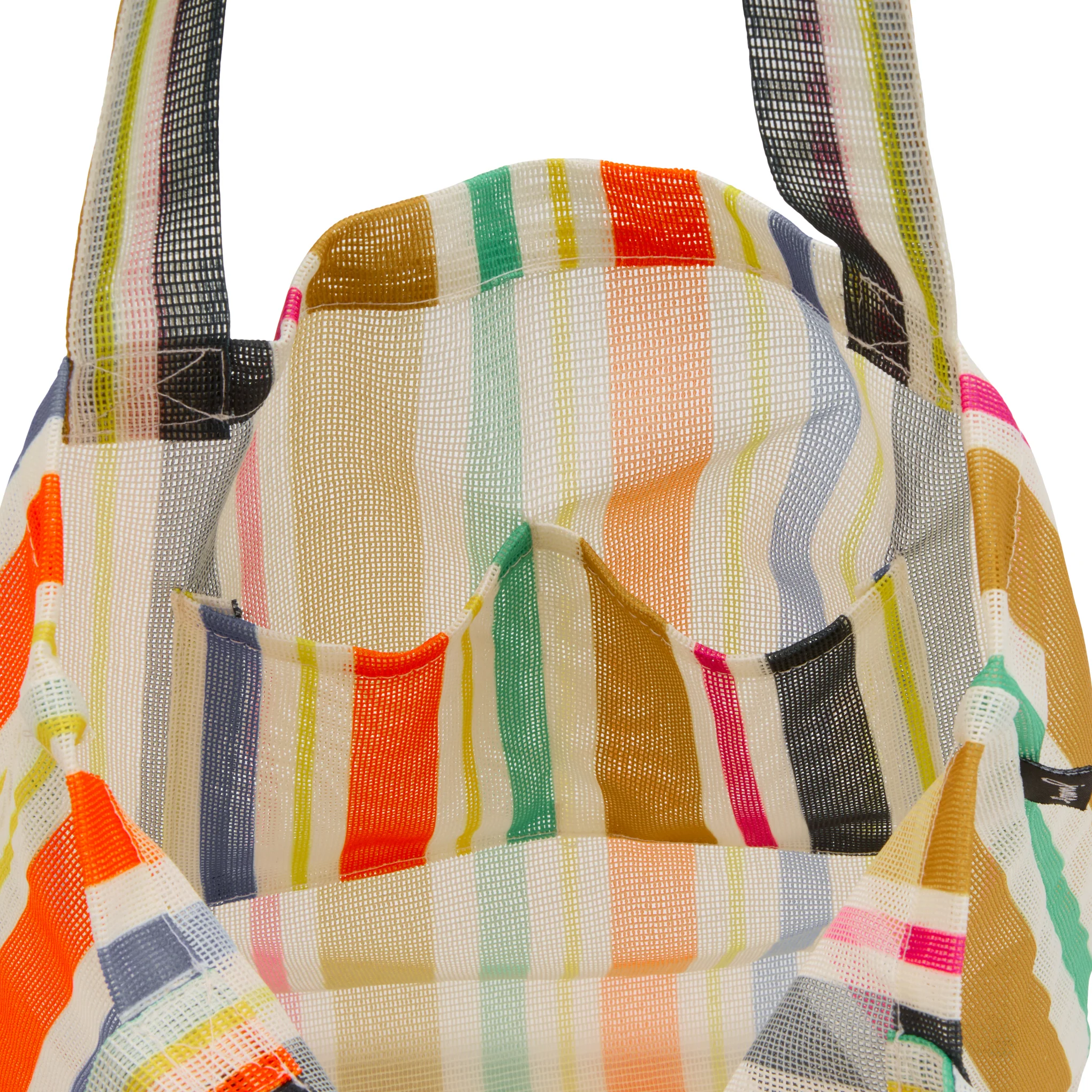 Striped Market Tote Bag - Image 3