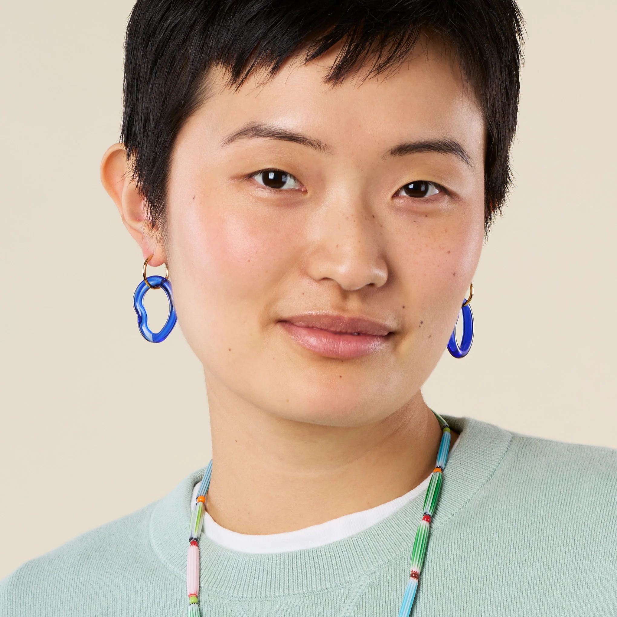 Suplais Ameba Recycled Glass Earrings - Image 2