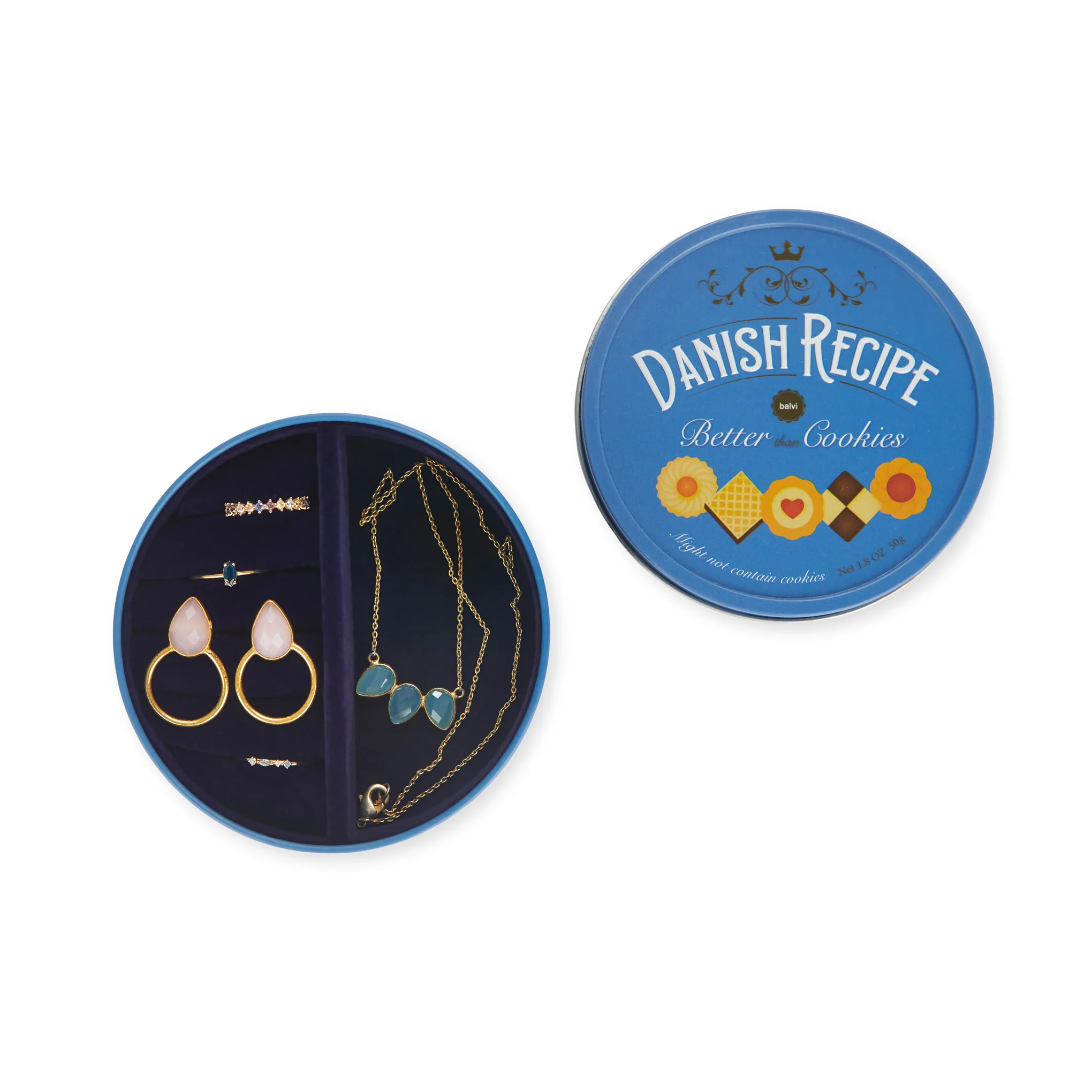 Sweets Tin Jewelry Box - Danish Recipe - Image 2