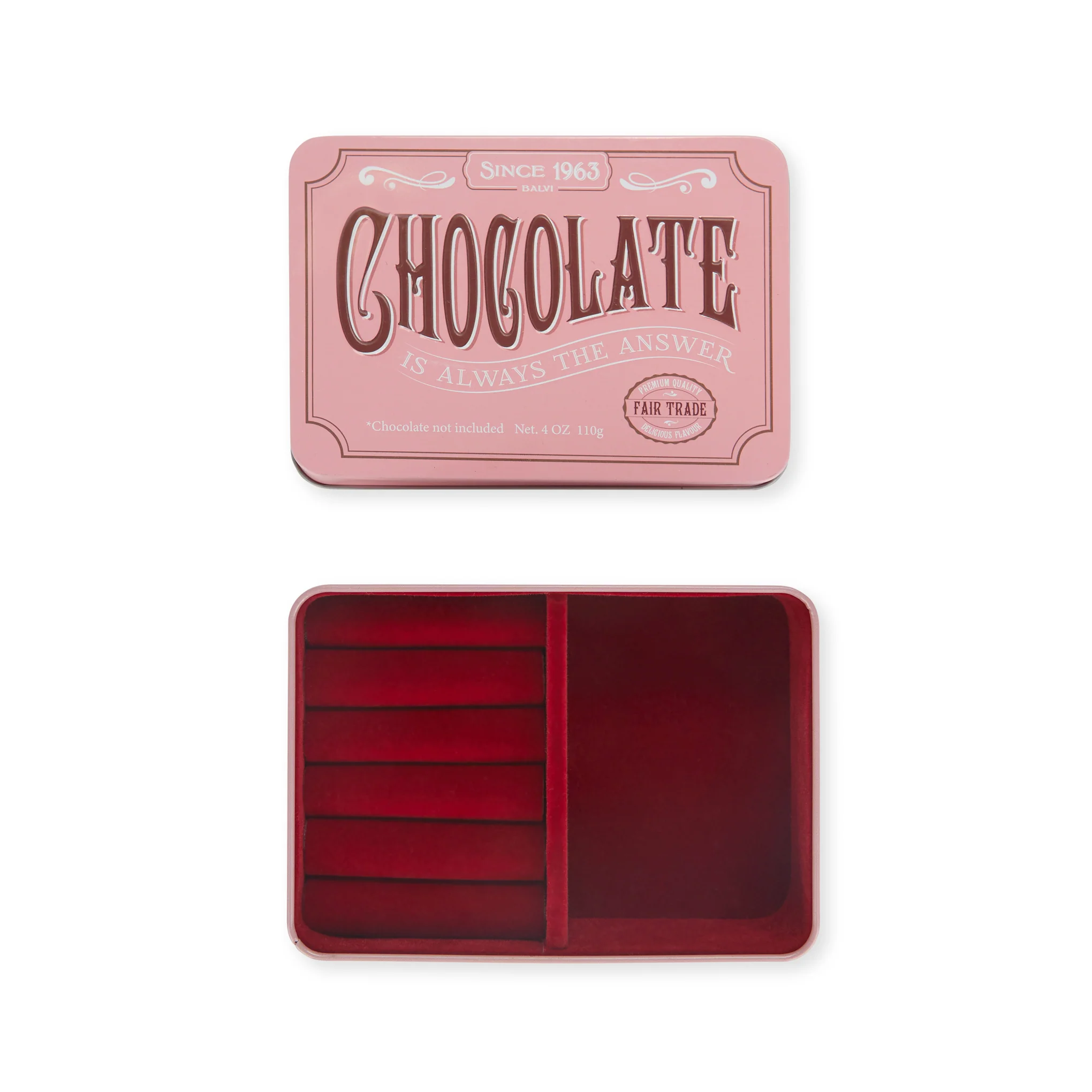 Sweets Tin Jewelry Box - Chocolate - Image 2