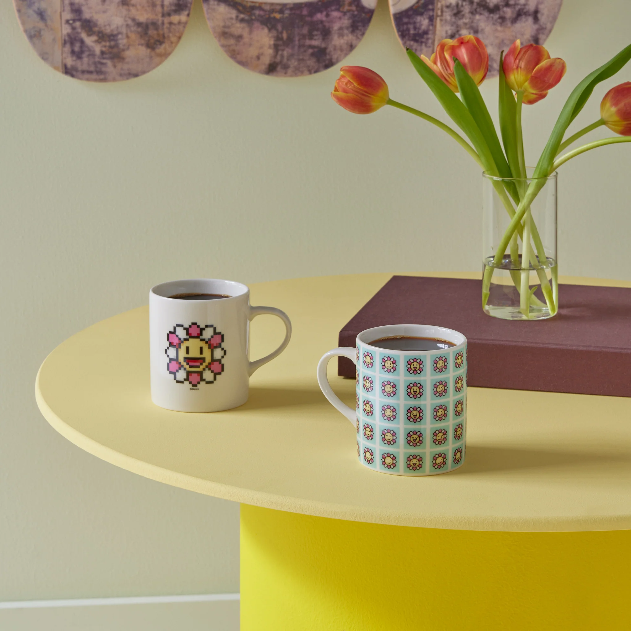 Takashi Murakami Ceramic Flower Mug - White - Image 2
