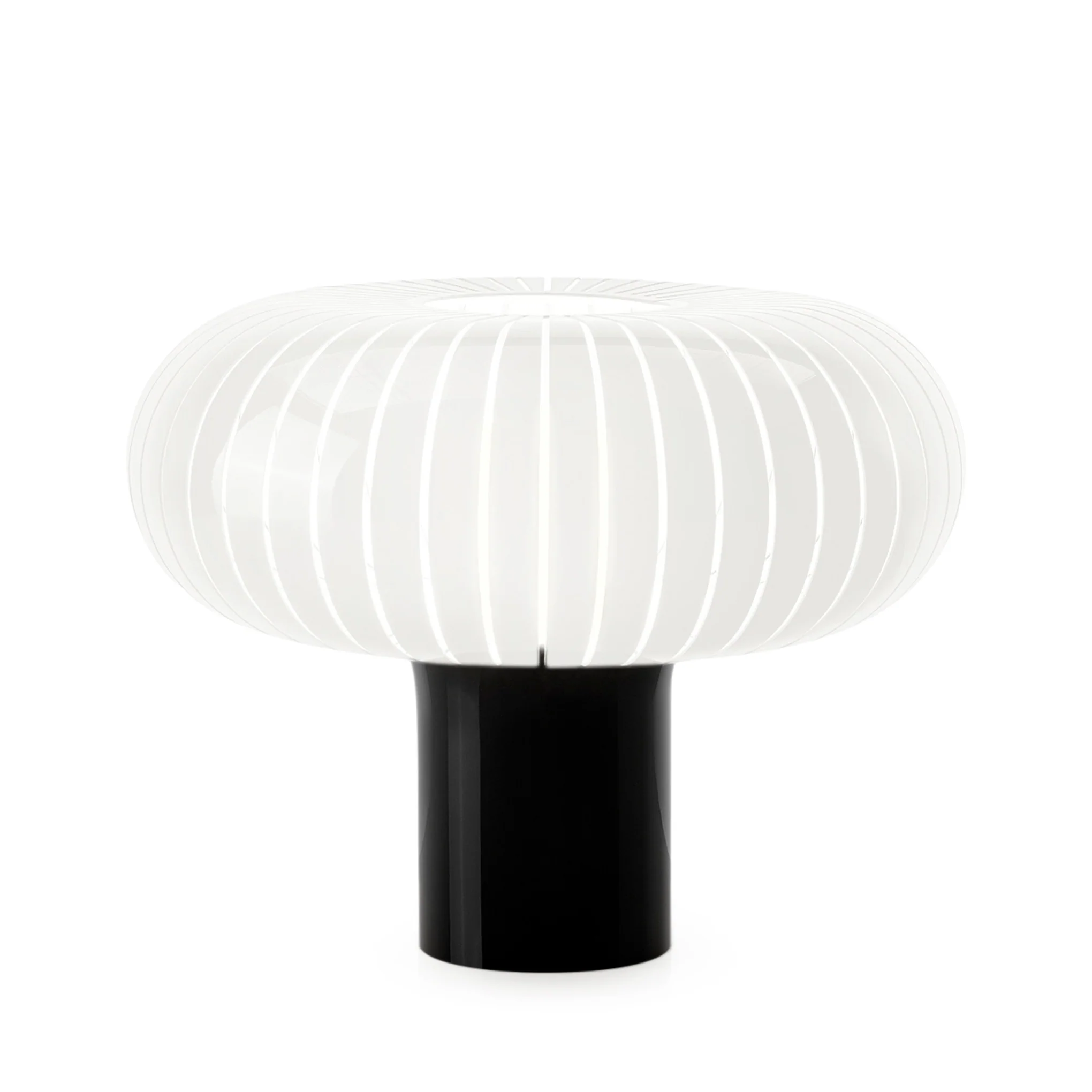 Teresa Recycled Acrylic Table Lamp - Black/ White