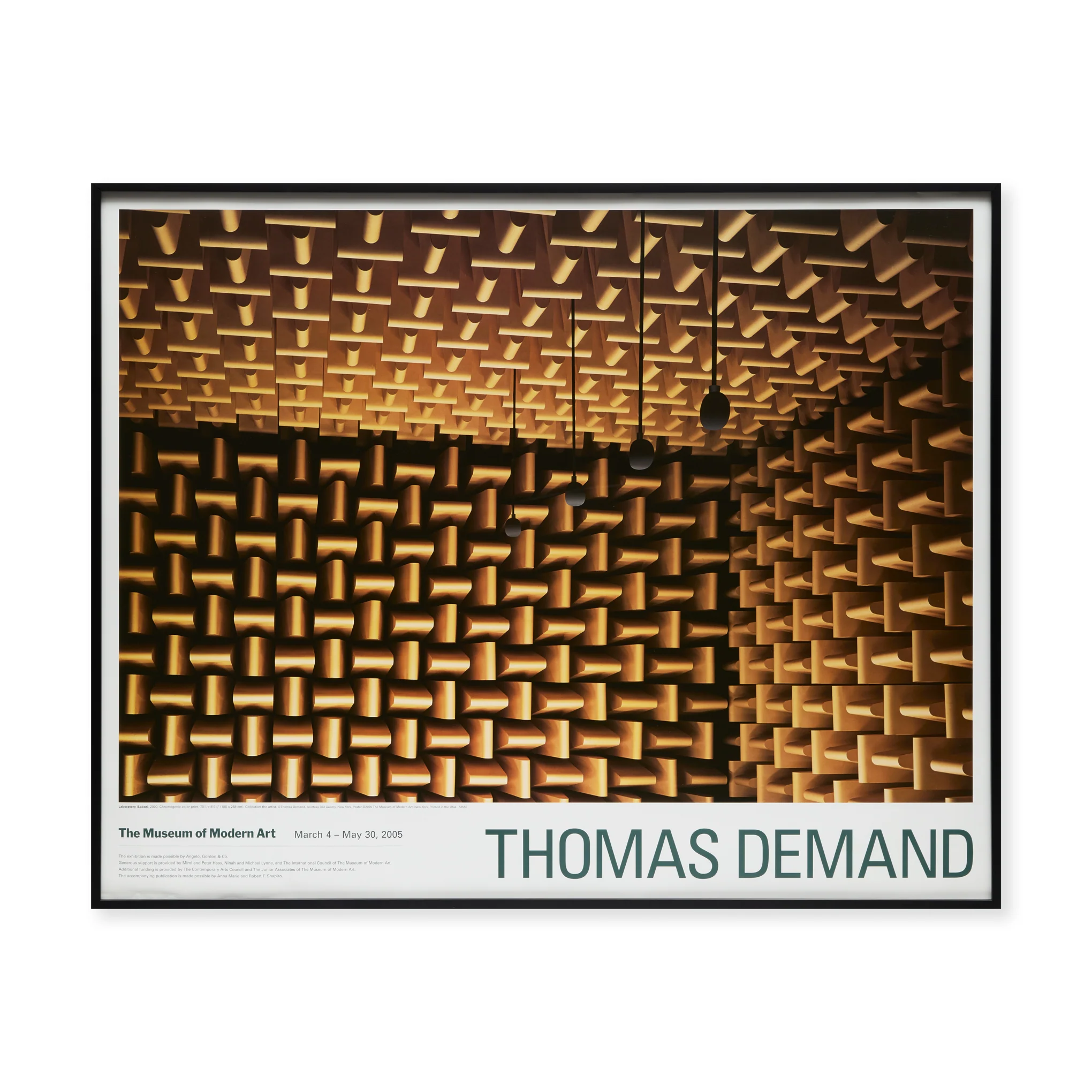 Thomas Demand Laboratory(Labor) Framed Exhibition Poster